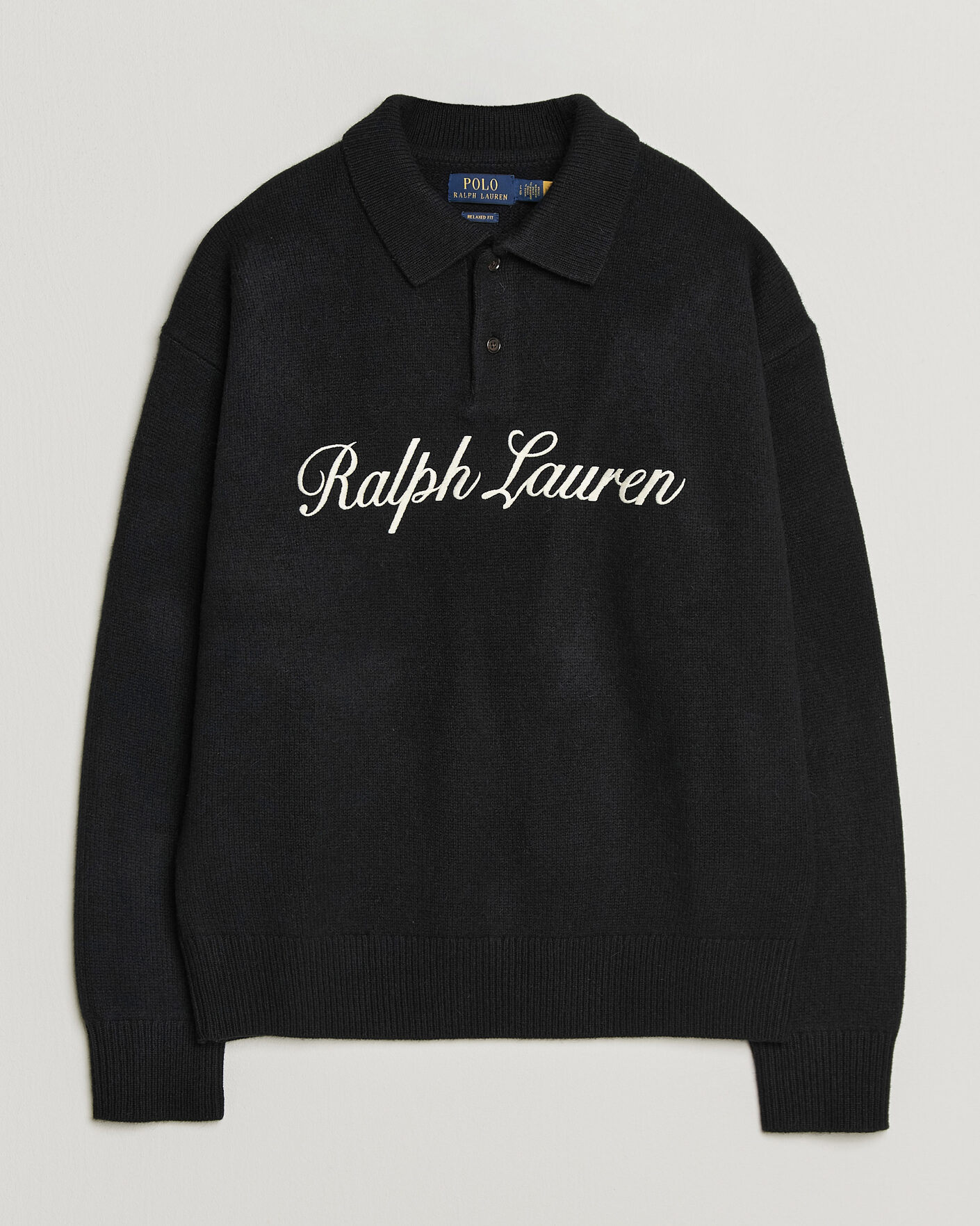Hombres | Jerséis y prendas de punto | Polo Ralph Lauren | Wool/Alpaca Rugby Sweater Polo Black