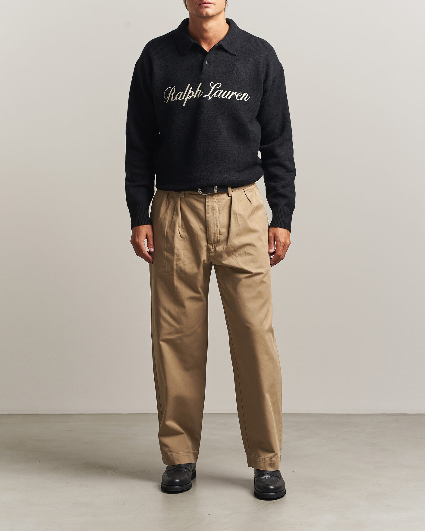 Hombres | Jerséis y prendas de punto | Polo Ralph Lauren | Wool/Alpaca Rugby Sweater Polo Black