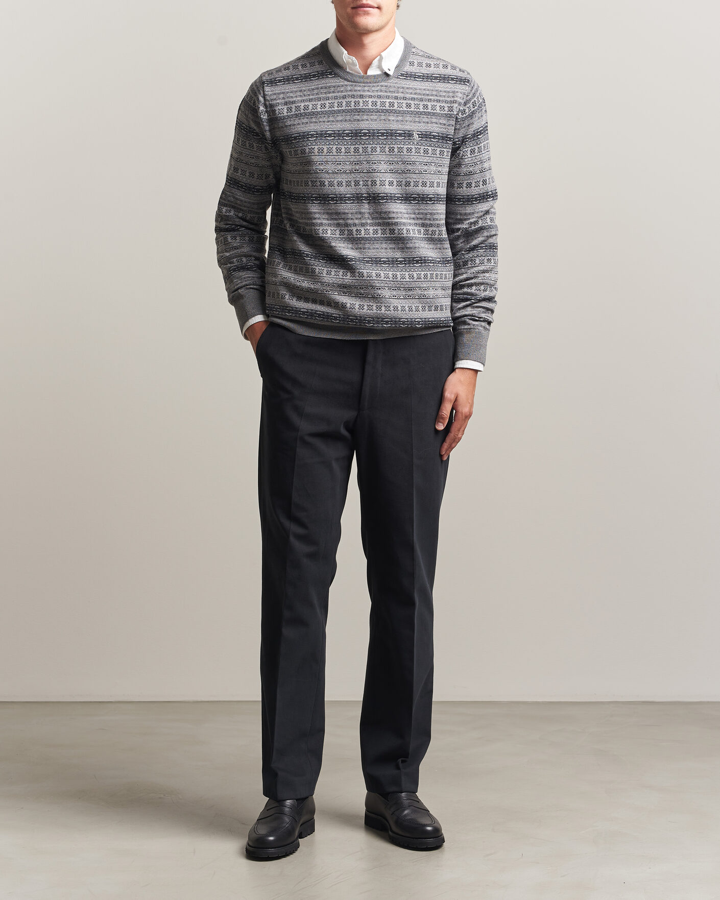 Hombres | Jerséis y prendas de punto | Polo Ralph Lauren | Fair Isle Merino Sweater Grey Combo