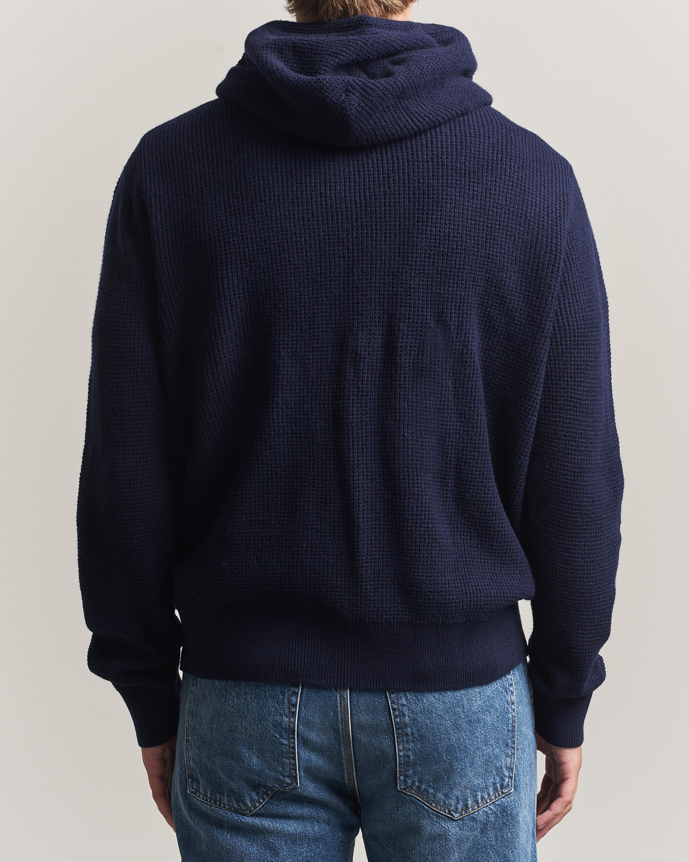 Hombres | Jerséis y prendas de punto | Polo Ralph Lauren | Cotton/Wool Full-Zip Hoodie Hunter Navy