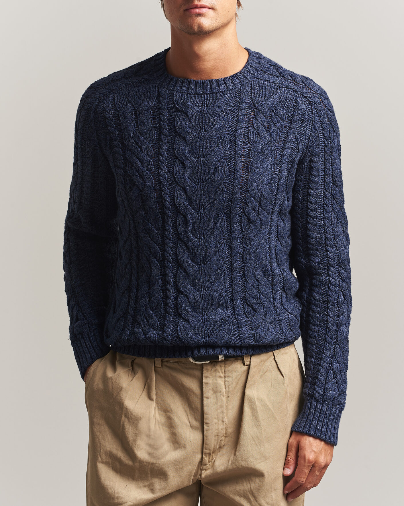 Hombres | Jerséis y prendas de punto | Polo Ralph Lauren | Cotton Marl Pullover Navy Combo