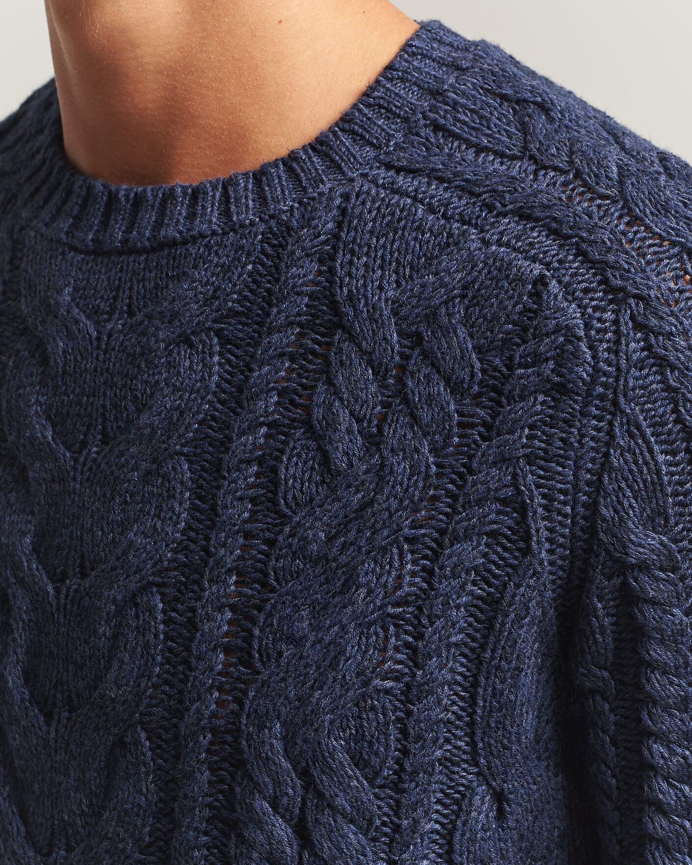 Hombres | Jerséis y prendas de punto | Polo Ralph Lauren | Cotton Marl Pullover Navy Combo