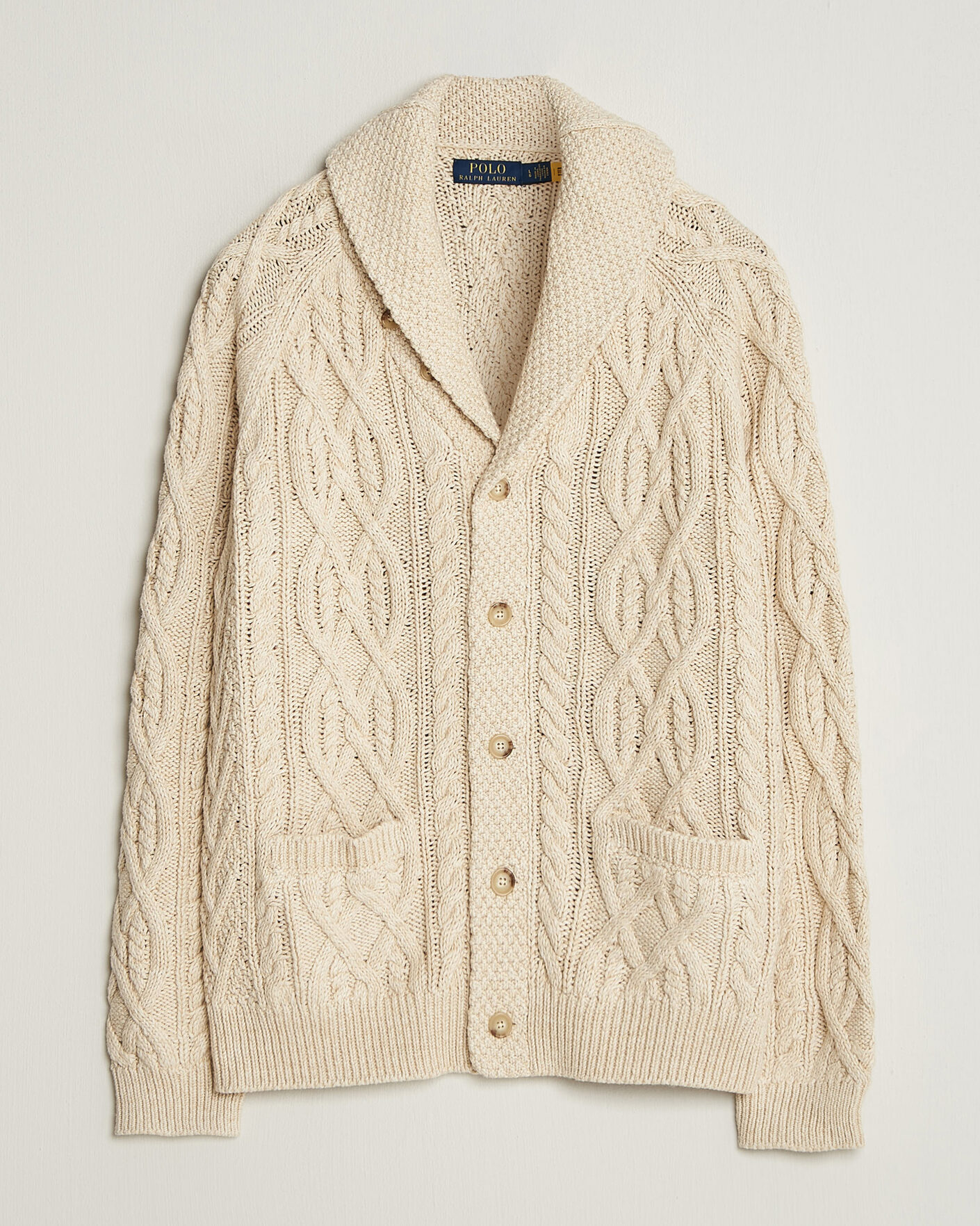 Hombres | Jerséis y prendas de punto | Polo Ralph Lauren | Cotton Marl Cardigan Oatmeal Combo