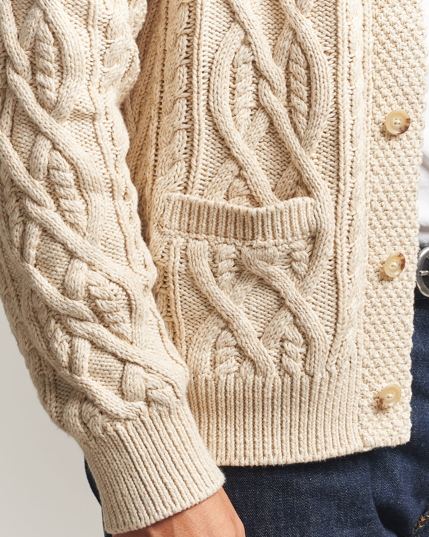 Hombres | Jerséis y prendas de punto | Polo Ralph Lauren | Cotton Marl Cardigan Oatmeal Combo