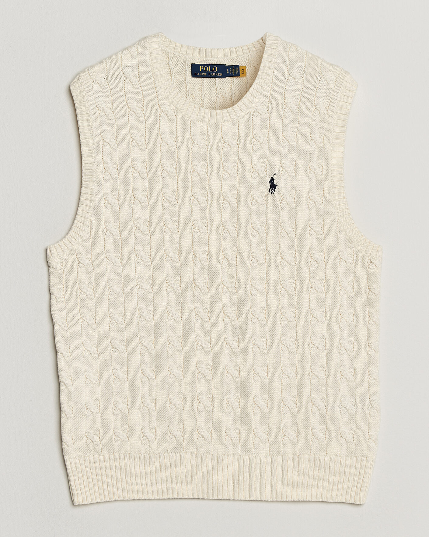 Hombres | Jerséis y prendas de punto | Polo Ralph Lauren | Cotton Cable Vest Andover Cream