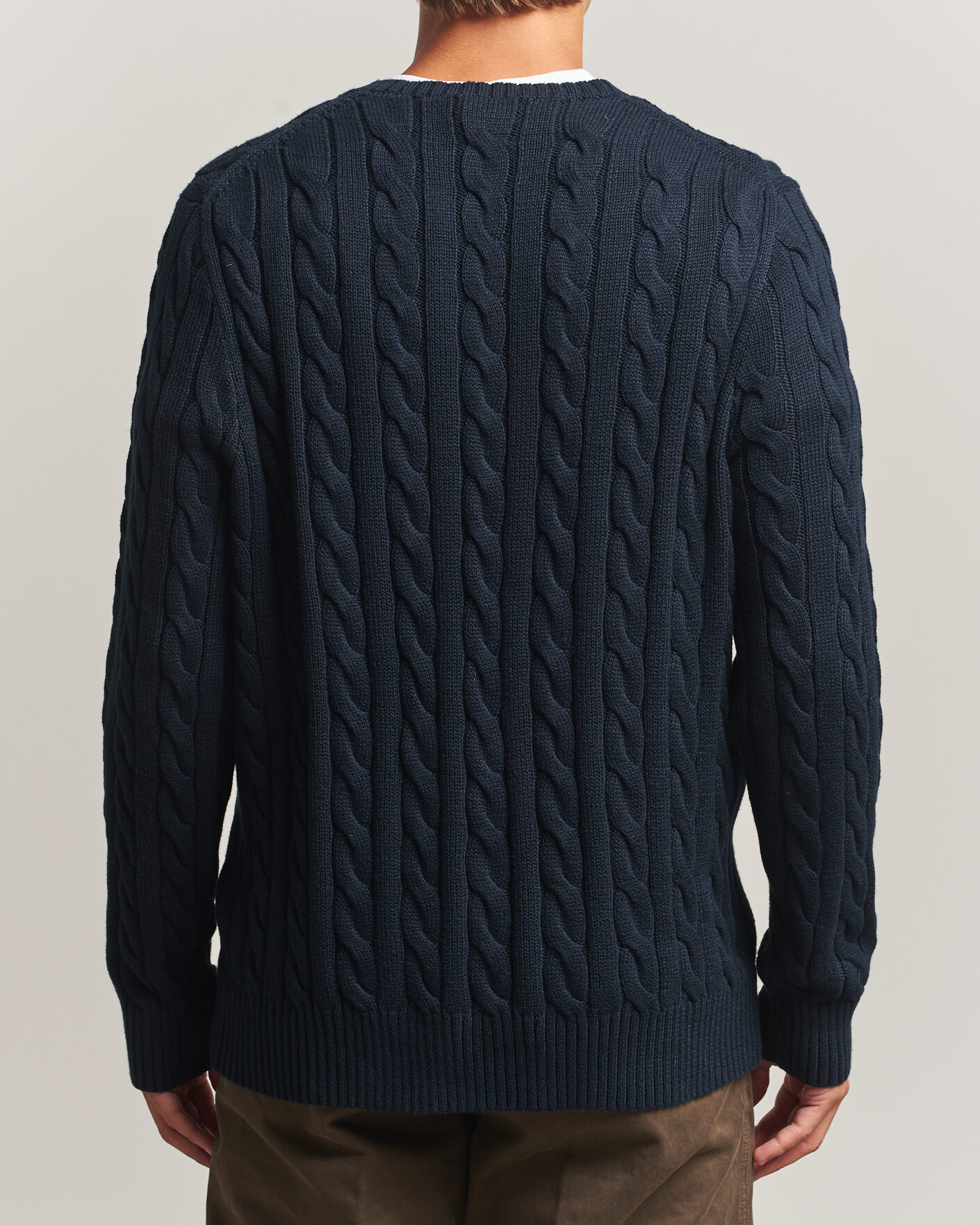Hombres | Jerséis y prendas de punto | Polo Ralph Lauren | Cotton Cable Pullover Hunter Navy