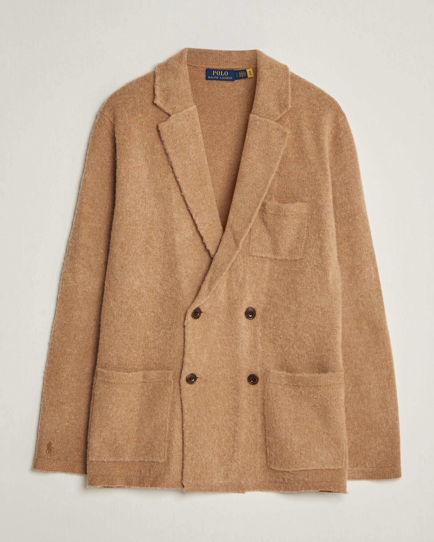 Hombres | Jerséis y prendas de punto | Polo Ralph Lauren | DB Wool/Cashmere Cardigan Crouton Tan Heather