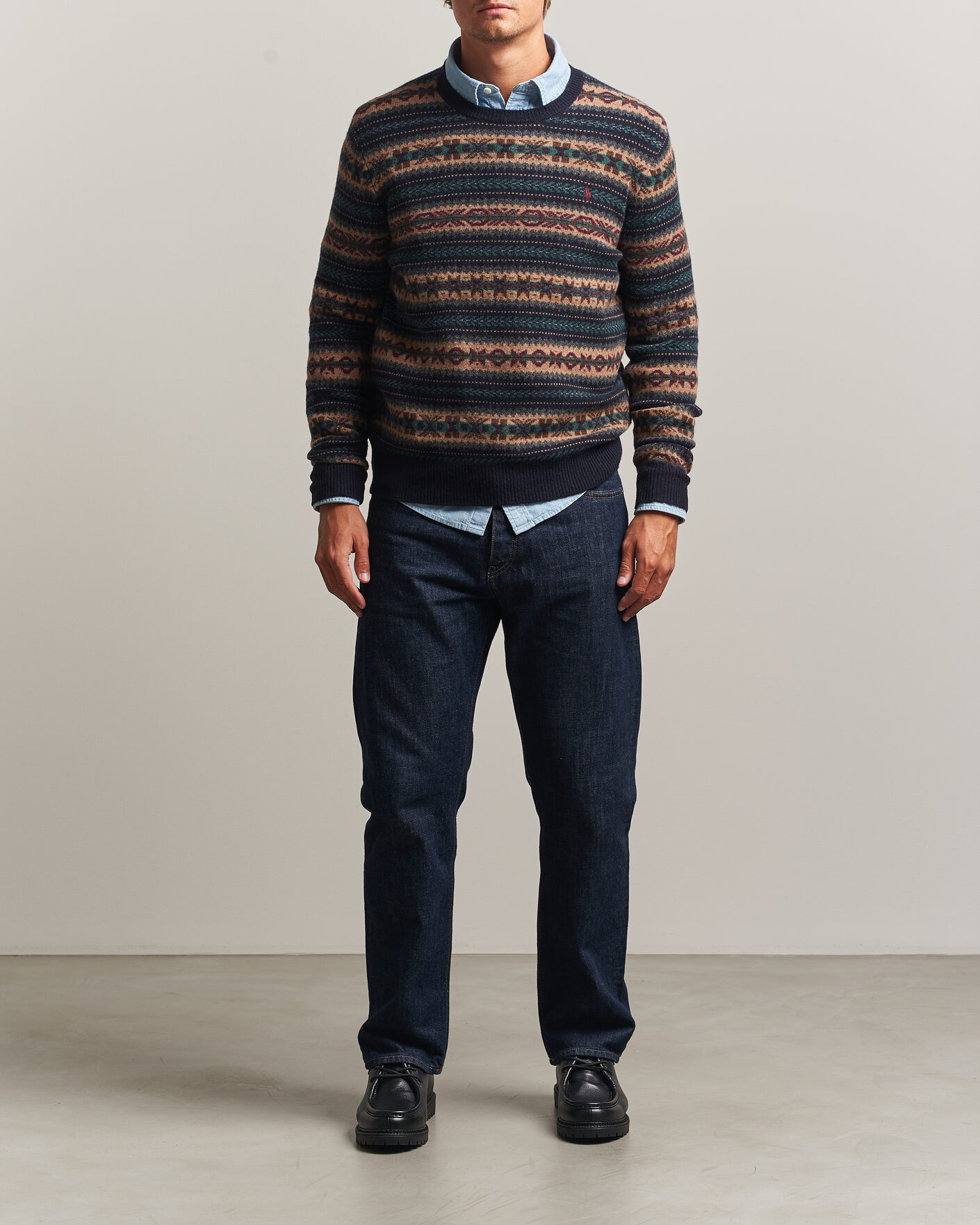 Hombres | Jerséis y prendas de punto | Polo Ralph Lauren | Fair Isle Wool Sweater Navy Combo