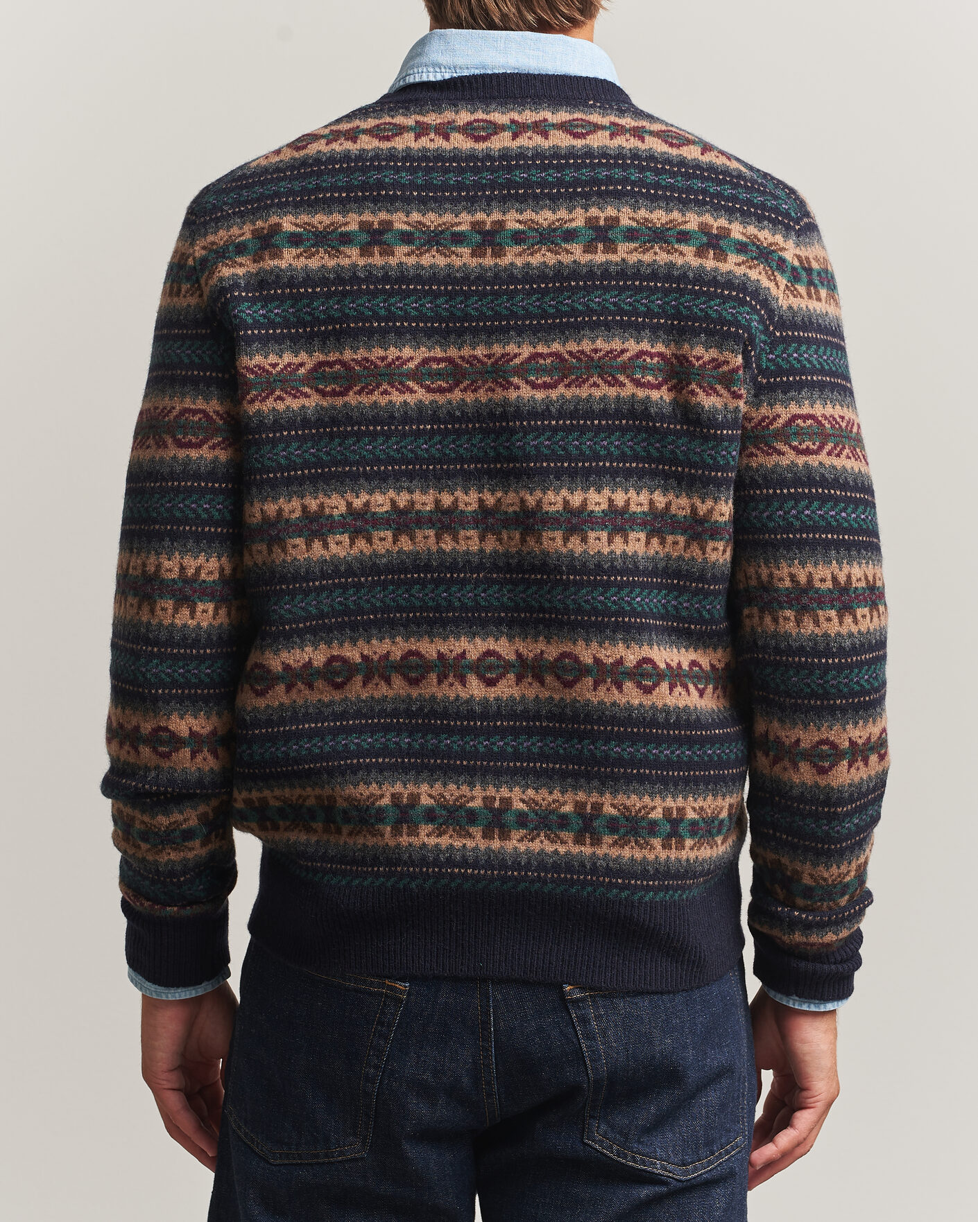 Hombres | Jerséis y prendas de punto | Polo Ralph Lauren | Fair Isle Wool Sweater Navy Combo