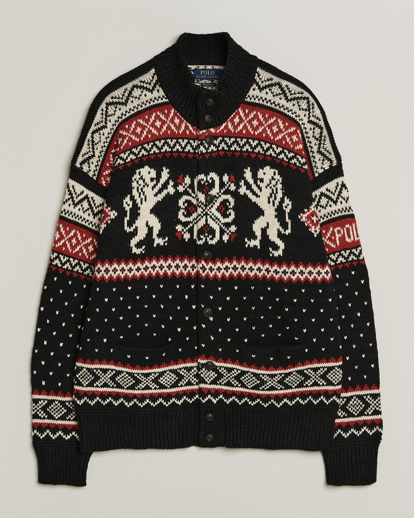 Hombres | Jerséis y prendas de punto | Polo Ralph Lauren | Cotton/Cashmere Cardigan Black Combo