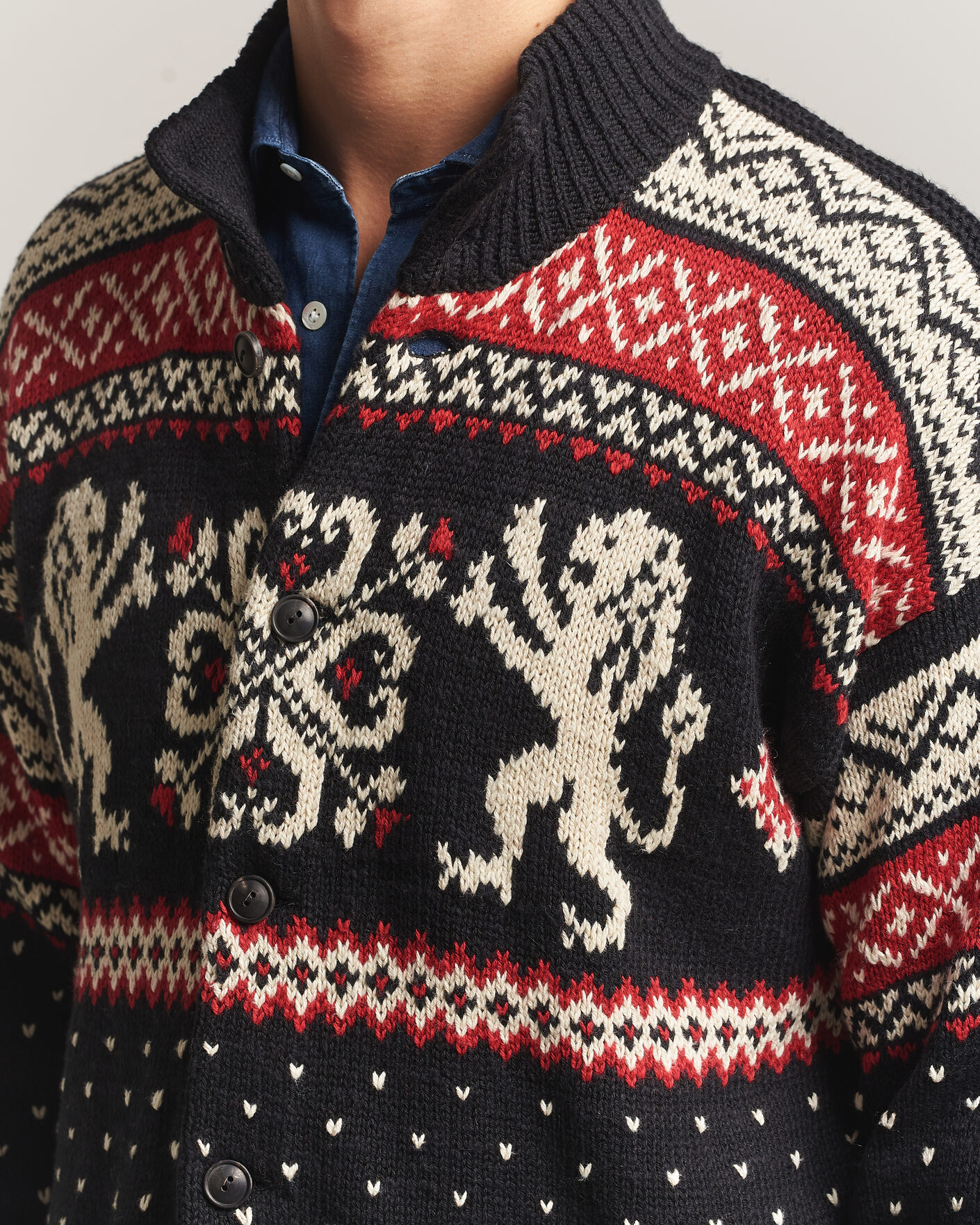 Hombres | Jerséis y prendas de punto | Polo Ralph Lauren | Cotton/Cashmere Cardigan Black Combo