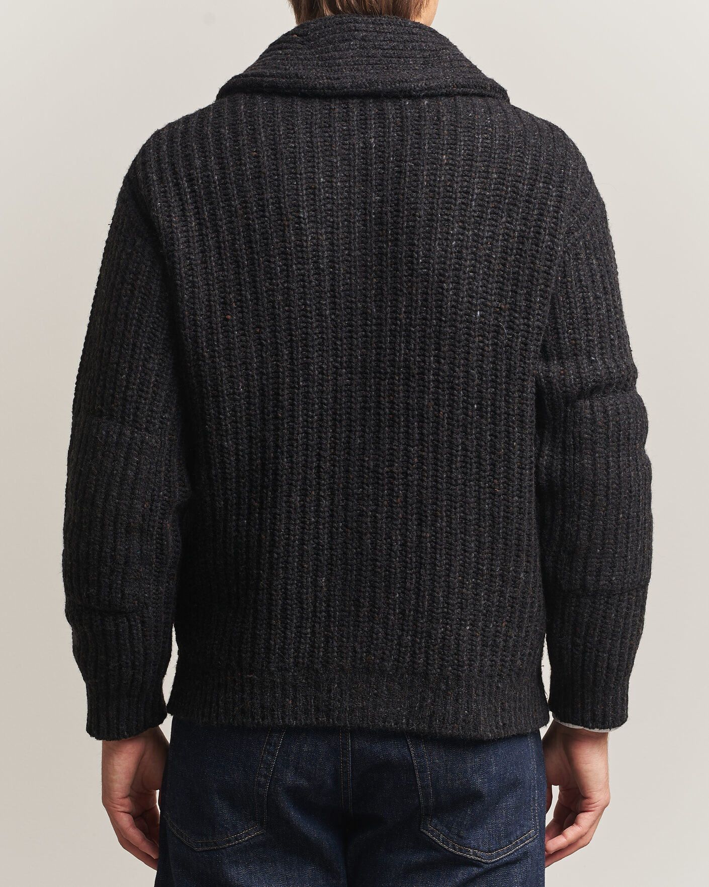 Hombres | Jerséis y prendas de punto | Polo Ralph Lauren | Wool Blend Shawl Collar Cardigan Black Marl
