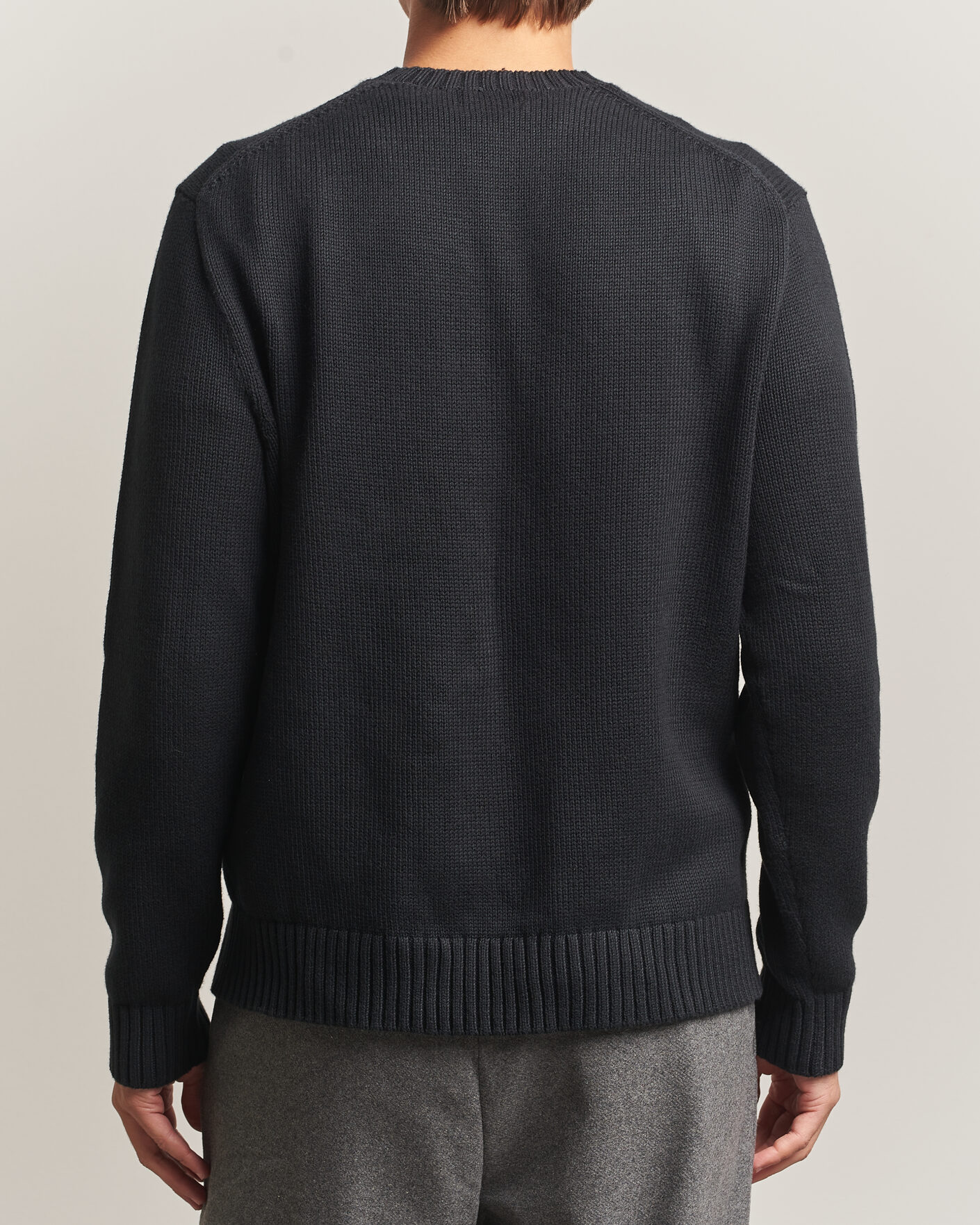 Hombres | Jerséis y prendas de punto | Polo Ralph Lauren | Cotton Blend Bear Sweater Polo Black