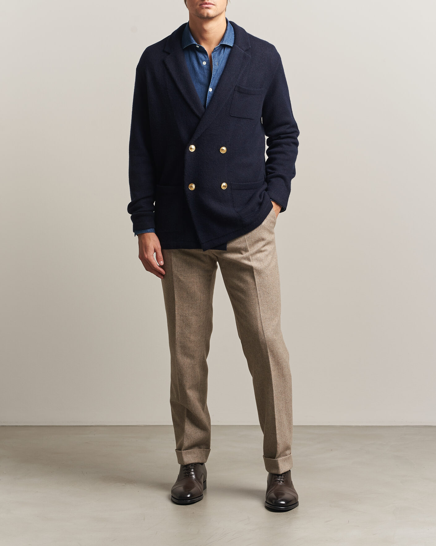 Hombres | Jerséis y prendas de punto | Polo Ralph Lauren | Double Breasted Cashmere Cardigan Aviator Navy