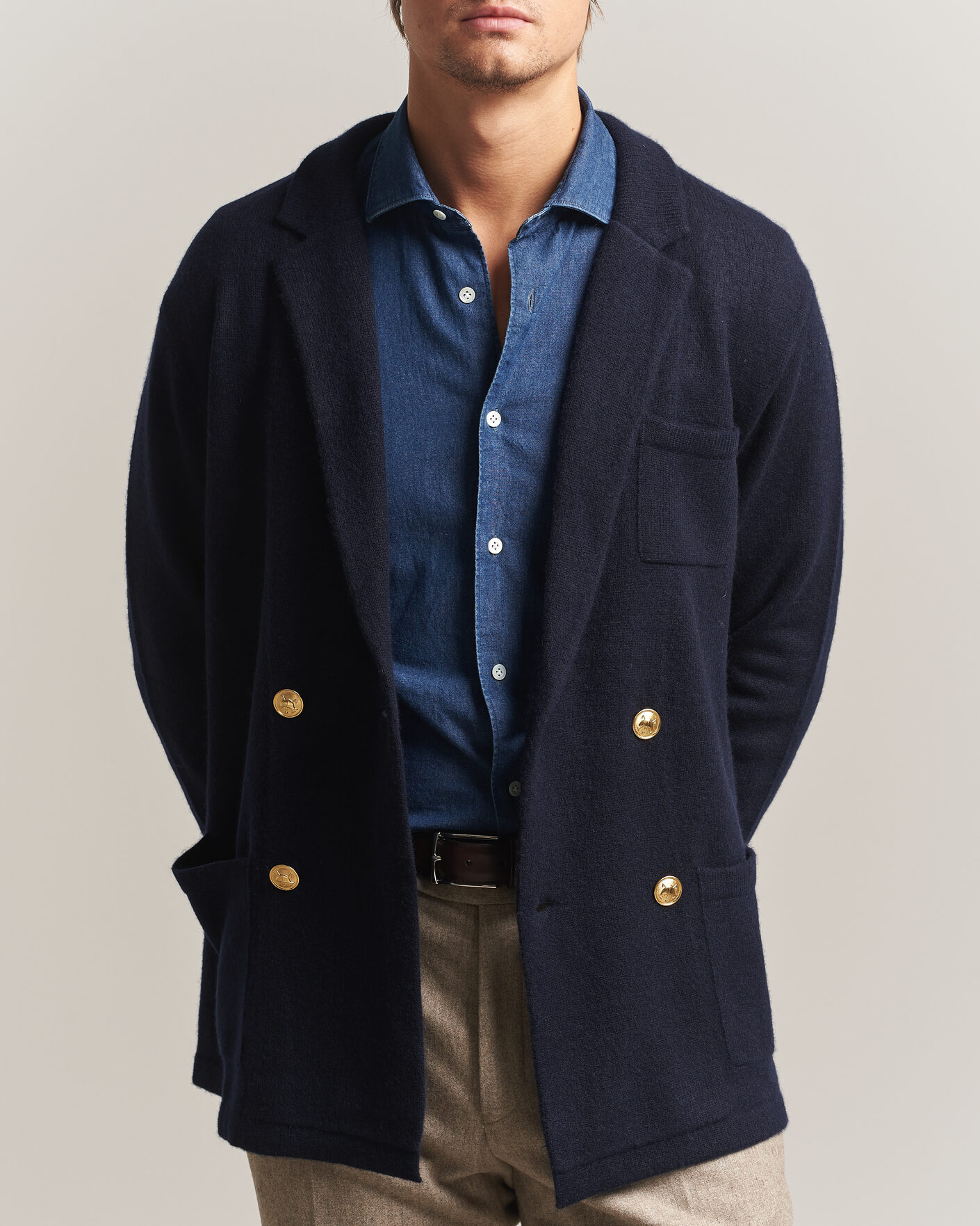 Hombres | Jerséis y prendas de punto | Polo Ralph Lauren | Double Breasted Cashmere Cardigan Aviator Navy