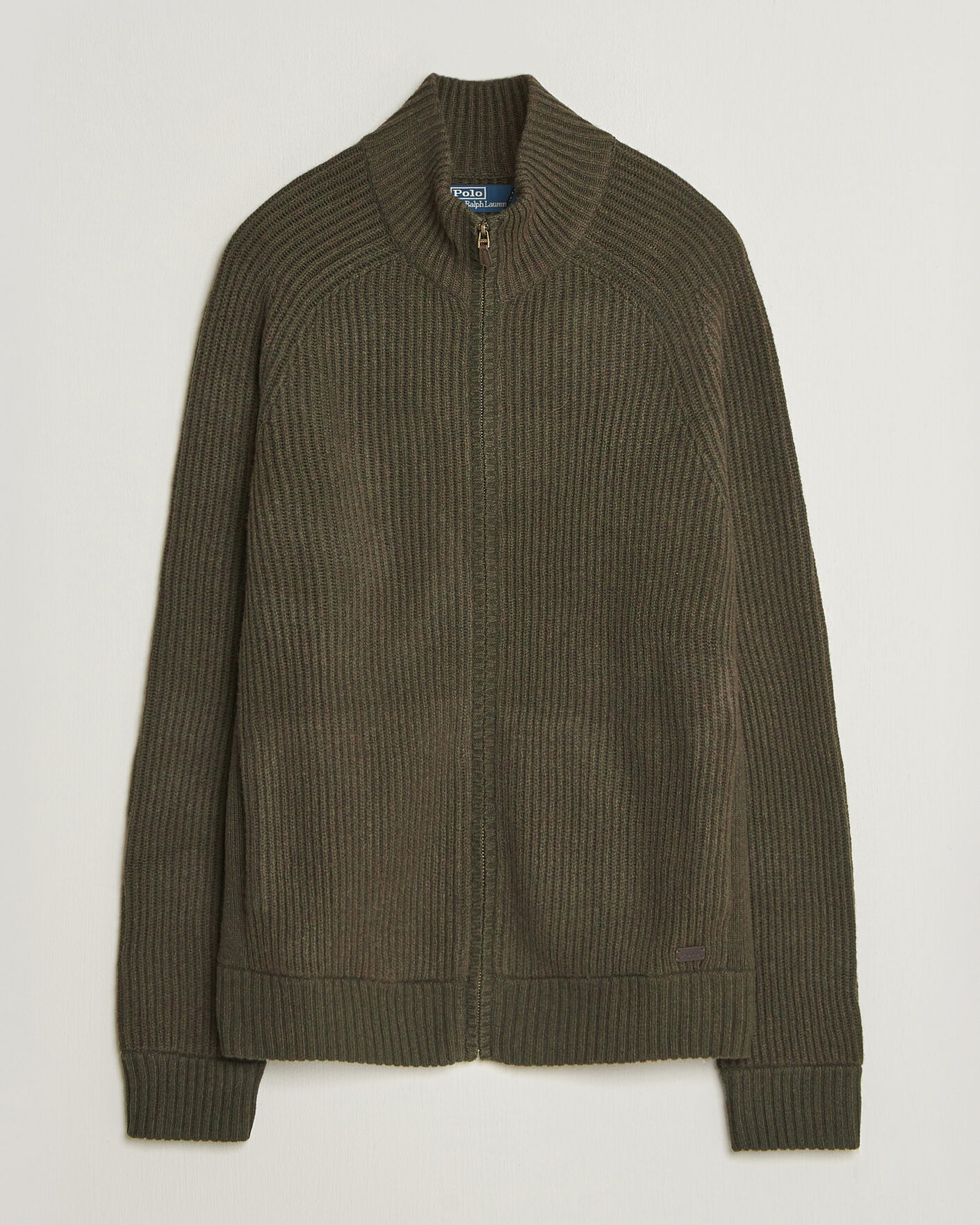 Hombres | Jerséis y prendas de punto | Polo Ralph Lauren | Wool/Cashmere Full-Zip Ekanite Olive Heather