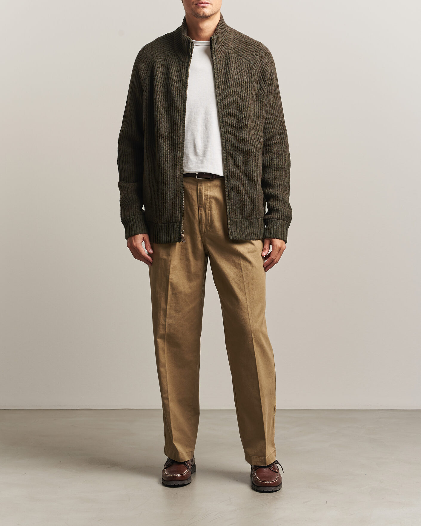 Hombres | Jerséis y prendas de punto | Polo Ralph Lauren | Wool/Cashmere Full-Zip Ekanite Olive Heather