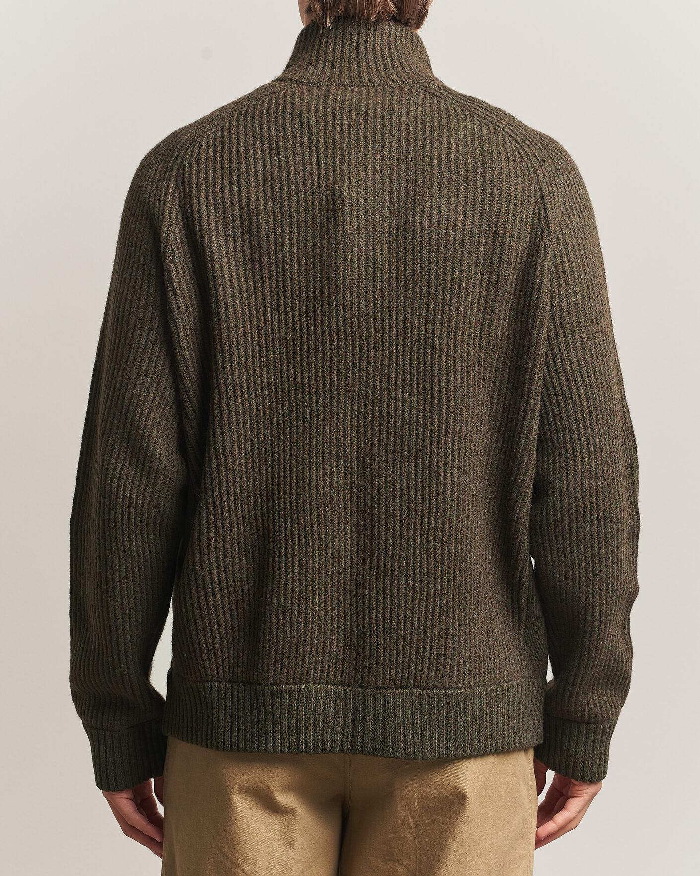 Hombres | Jerséis y prendas de punto | Polo Ralph Lauren | Wool/Cashmere Full-Zip Ekanite Olive Heather