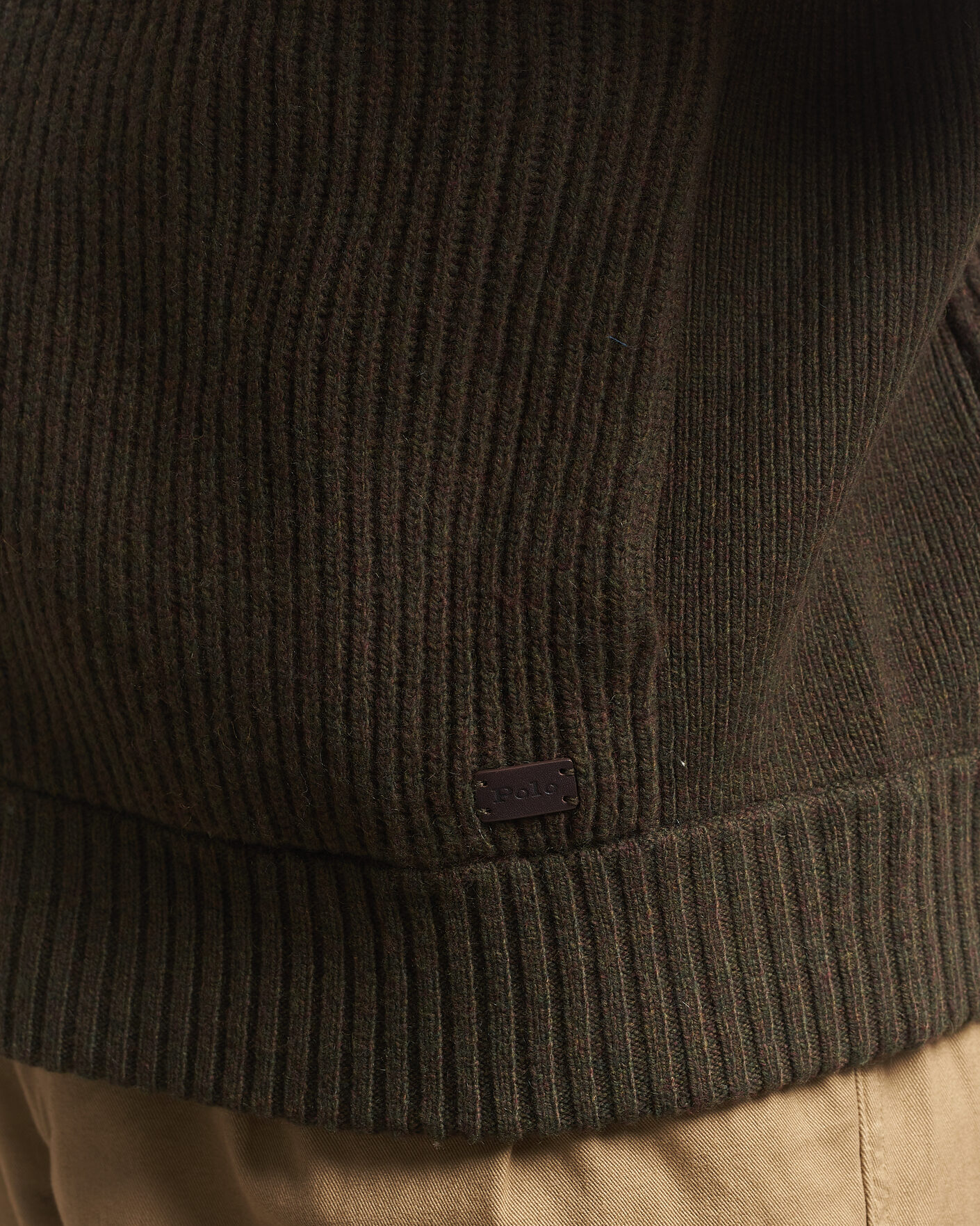 Hombres | Jerséis y prendas de punto | Polo Ralph Lauren | Wool/Cashmere Full-Zip Ekanite Olive Heather