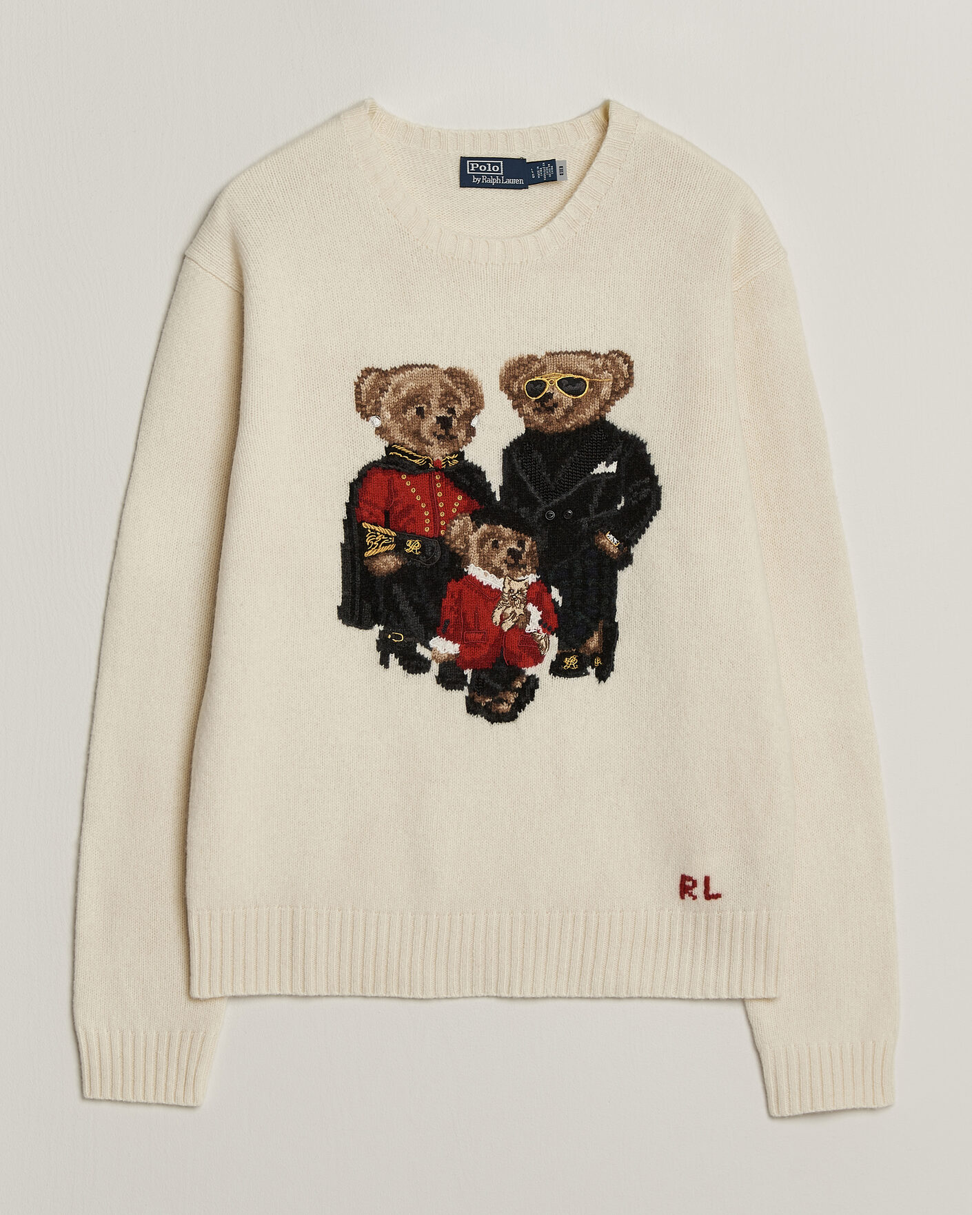 Hombres | Jerséis y prendas de punto | Polo Ralph Lauren | Wool Blend Bear Sweater Authentic Cream