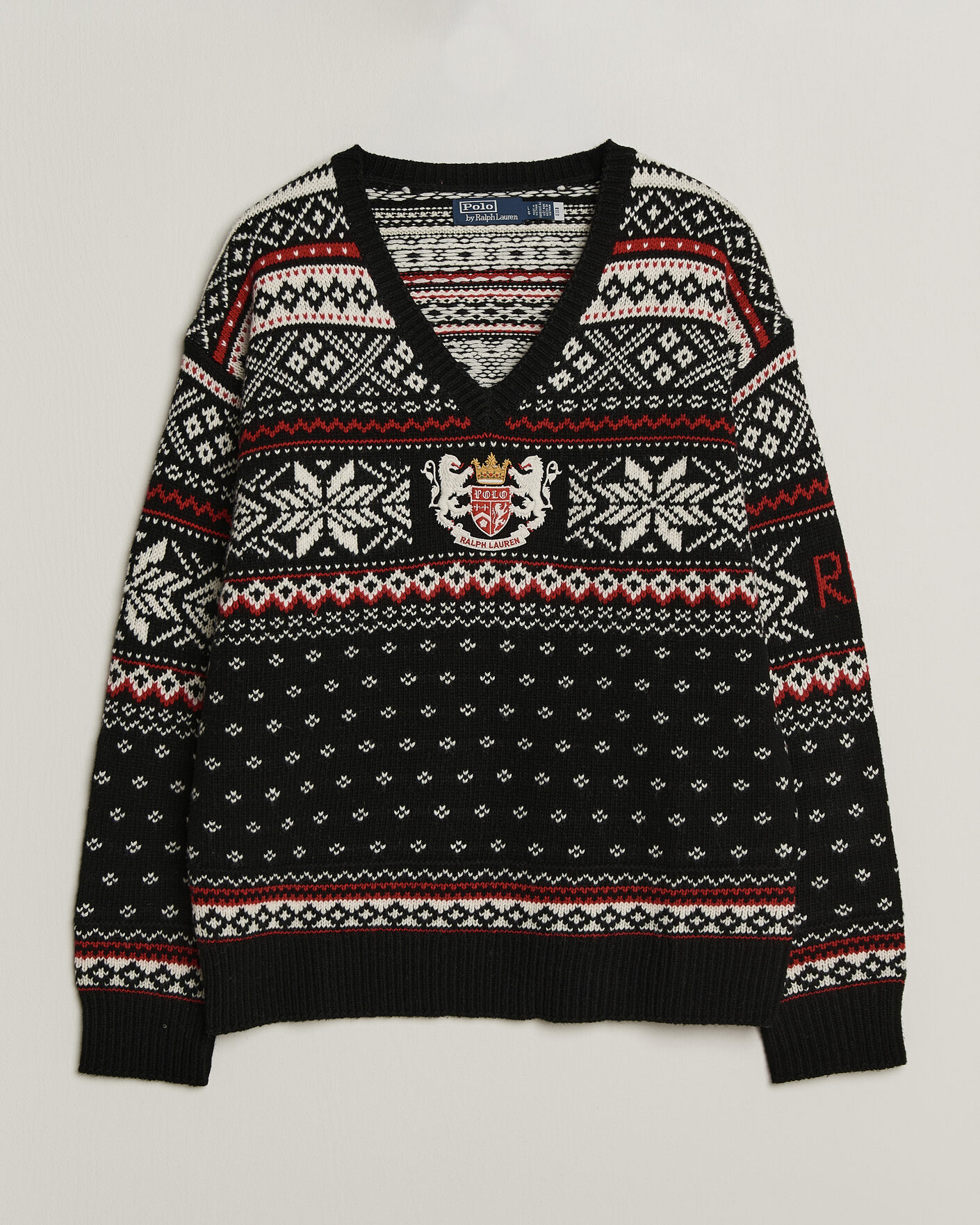 Hombres | Jerséis y prendas de punto | Polo Ralph Lauren | Royal Holiday Wool Sweater Black Combo