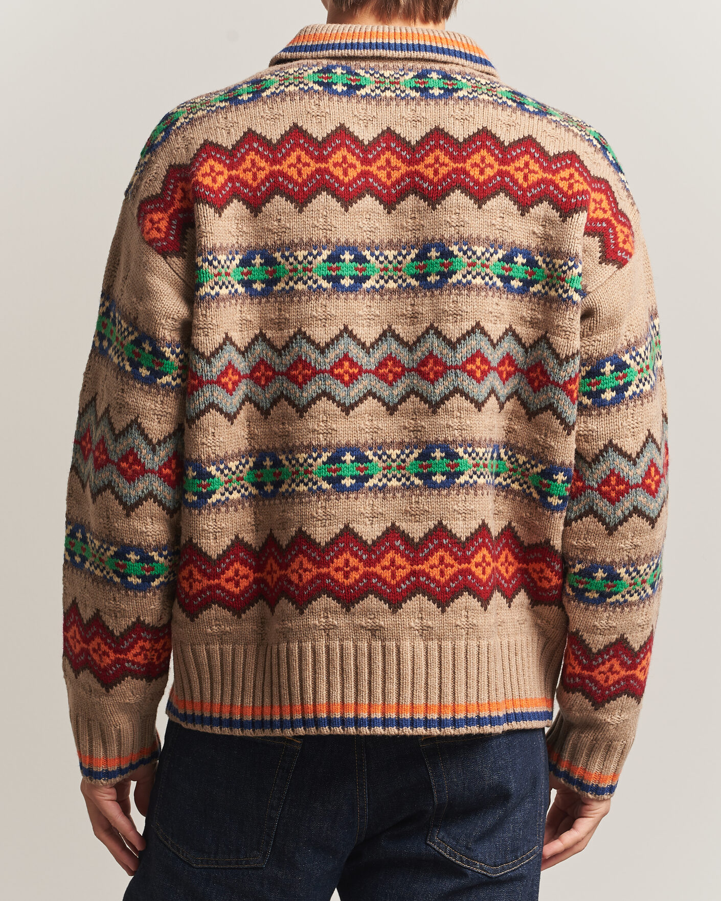 Hombres | Jerséis y prendas de punto | Polo Ralph Lauren | Litchfield Wool Blend Sweater Tan Multi