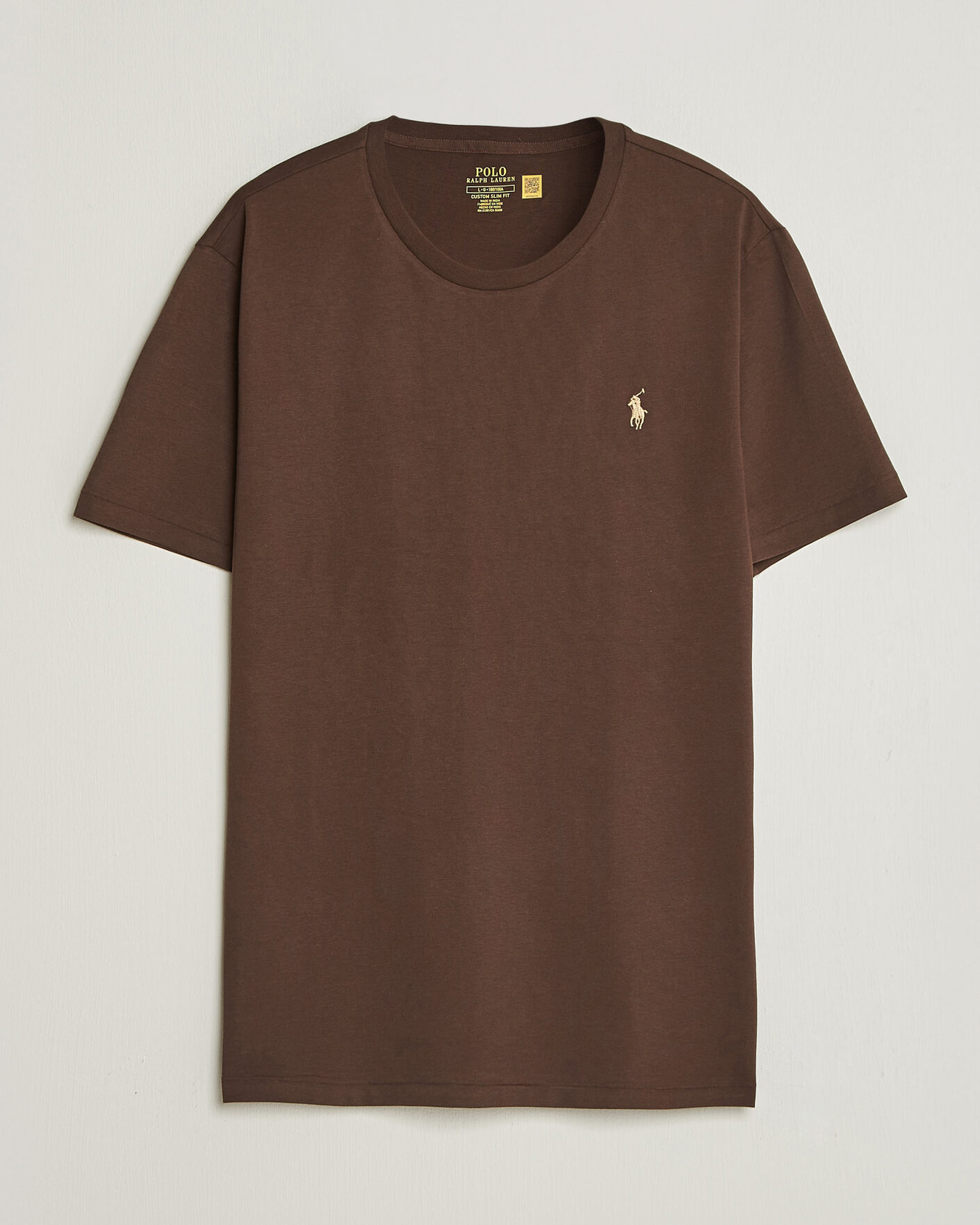 Hombres | Camisetas | Polo Ralph Lauren | Custom Slim Fit T-shirt Nutmeg Brown