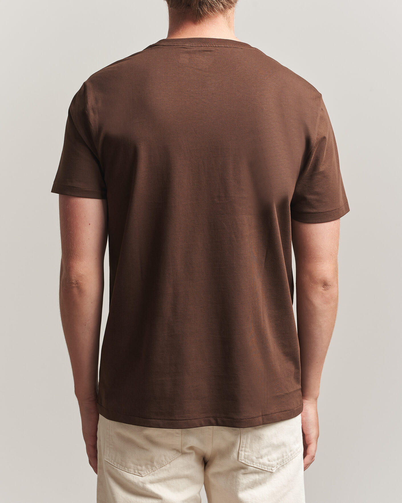 Hombres | Camisetas | Polo Ralph Lauren | Custom Slim Fit T-shirt Nutmeg Brown