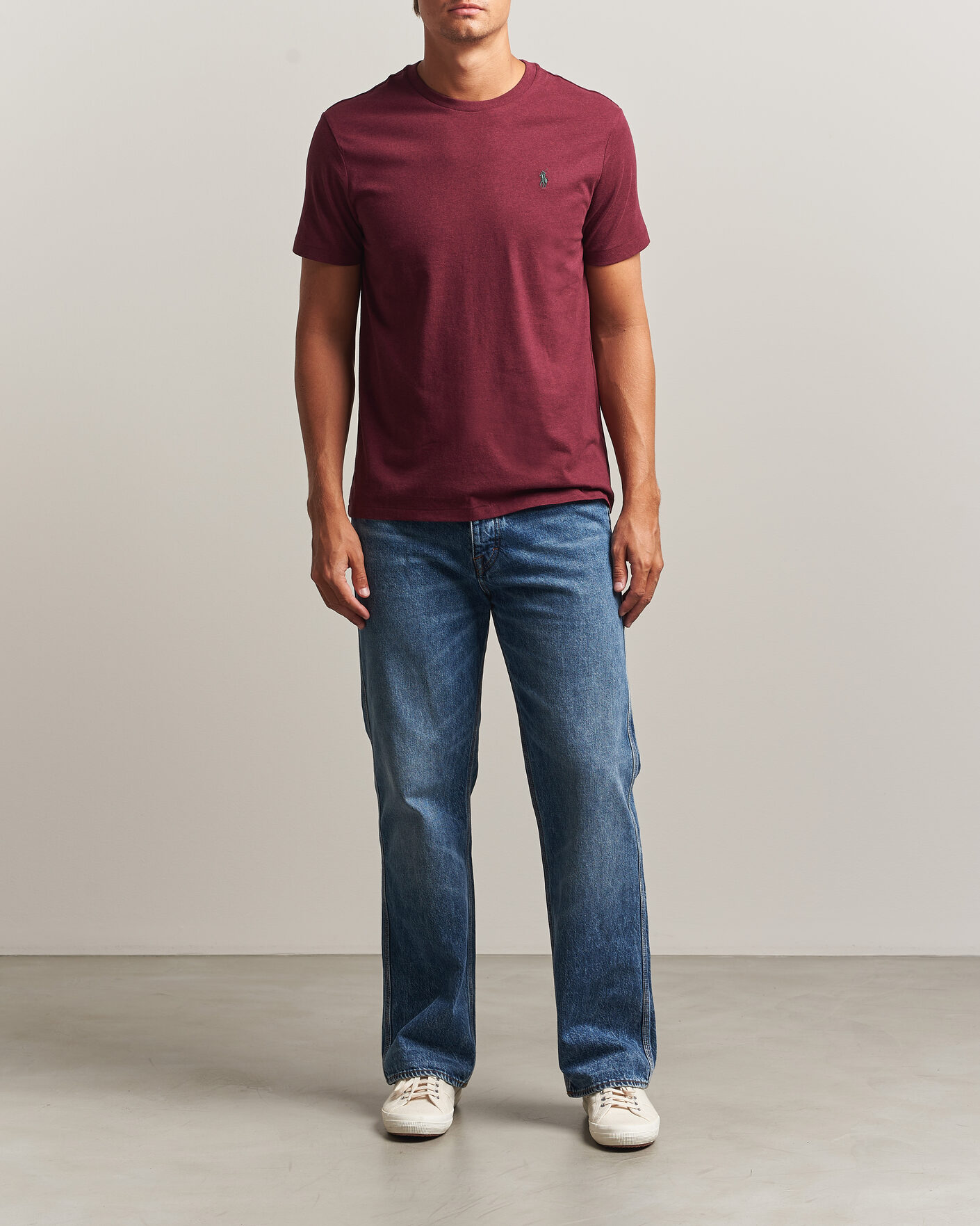 Hombres | Camisetas | Polo Ralph Lauren | Custom Slim Fit T-shirt Spring Wine Heather