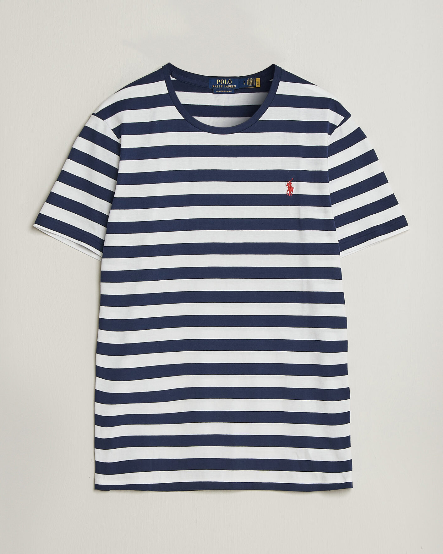 Hombres | Camisetas | Polo Ralph Lauren | Custom Slim Fit Striped T-Shirt Newport Navy