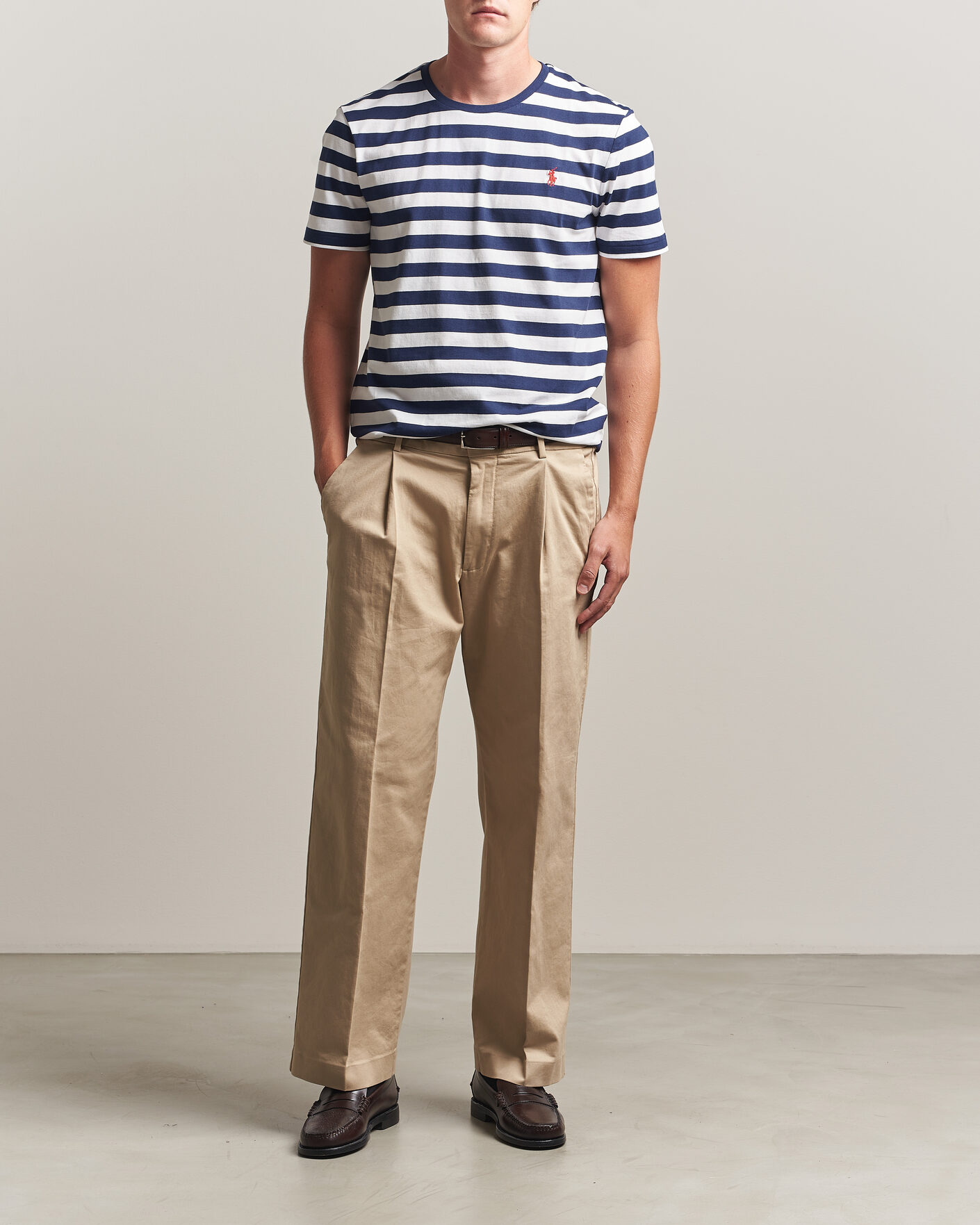 Hombres | Camisetas | Polo Ralph Lauren | Custom Slim Fit Striped T-Shirt Newport Navy