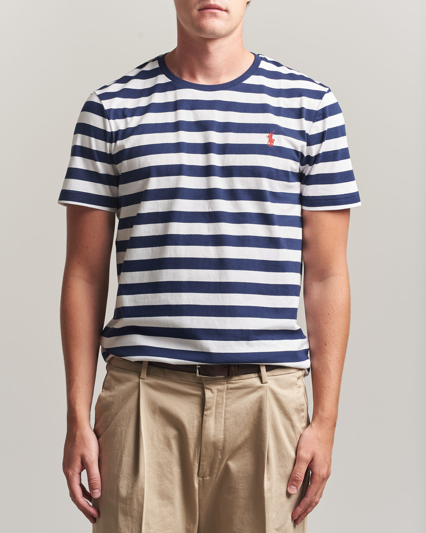 Hombres | Camisetas | Polo Ralph Lauren | Custom Slim Fit Striped T-Shirt Newport Navy