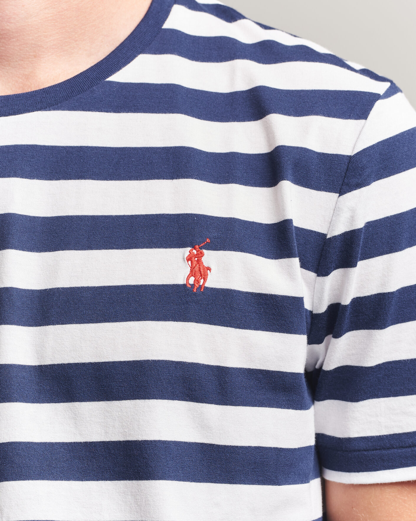 Hombres | Camisetas | Polo Ralph Lauren | Custom Slim Fit Striped T-Shirt Newport Navy