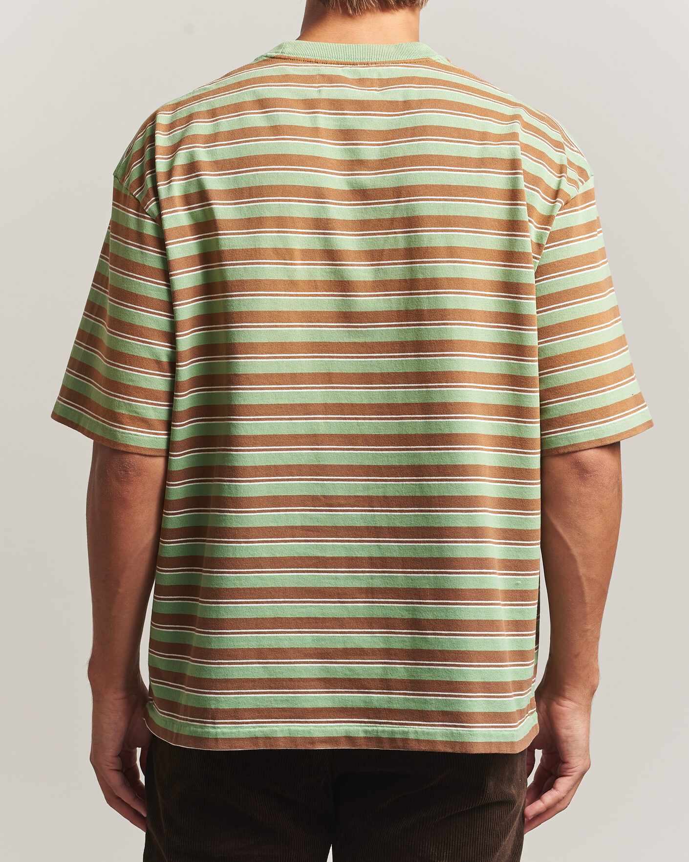 Hombres | Camisetas | Polo Ralph Lauren | Relaxed Fit Striped T-Shirt Outback Green