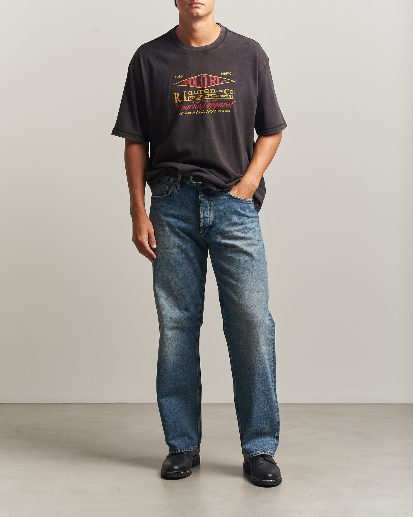 Hombres | Camisetas | Polo Ralph Lauren | Relaxed Fit Print T-Shirt Polo Black