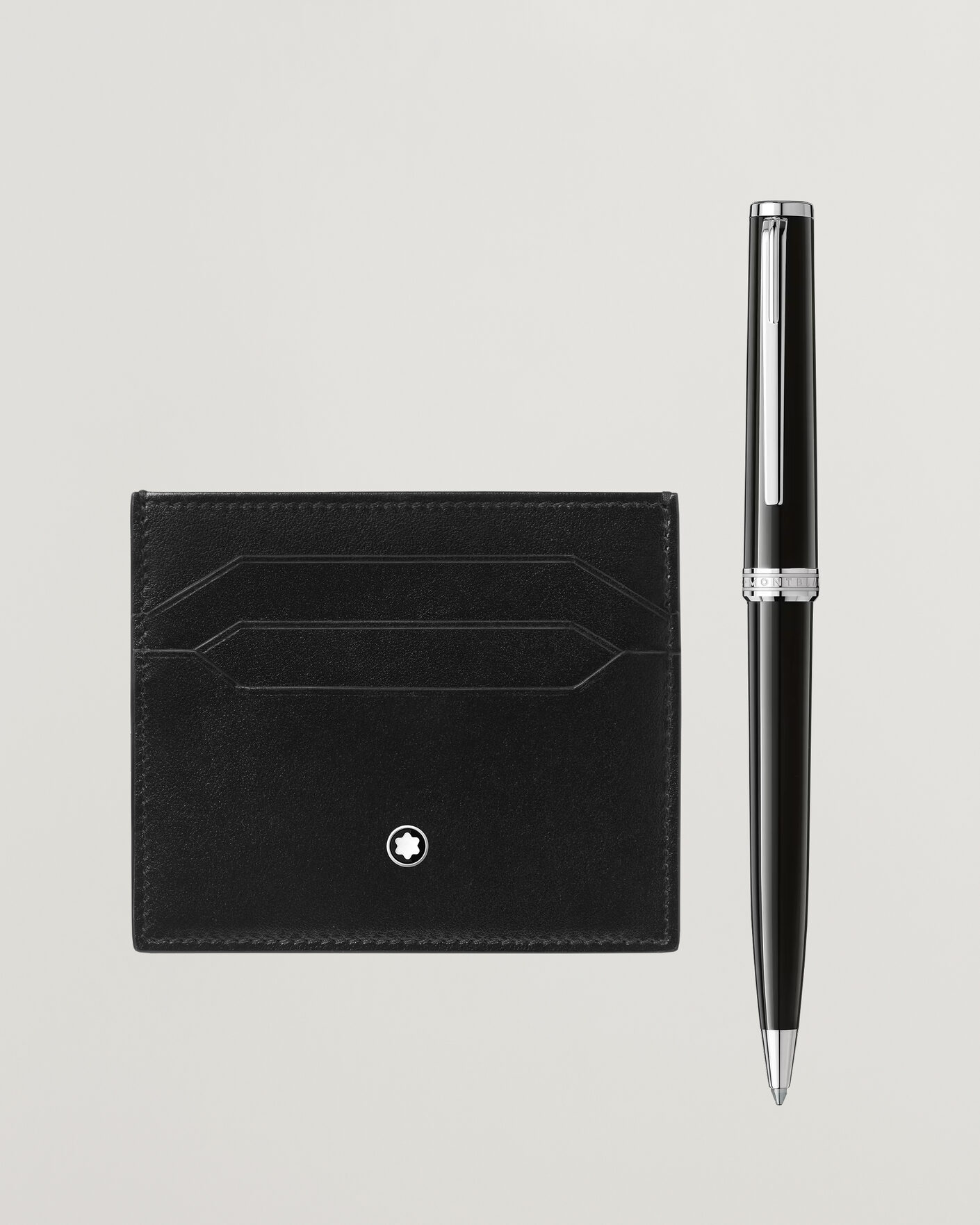 Hombres | Bolígrafos | Montblanc | SET BP PIX Black + MST Card Holder 6C Bk