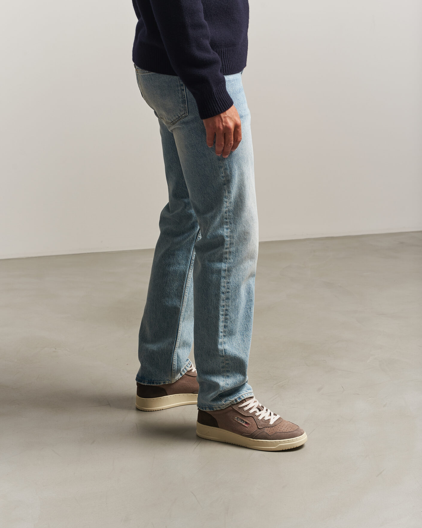 Hombres | Zapatillas | Autry | Medalist Low Suede Mix Sneaker Brown/Grey/Beige