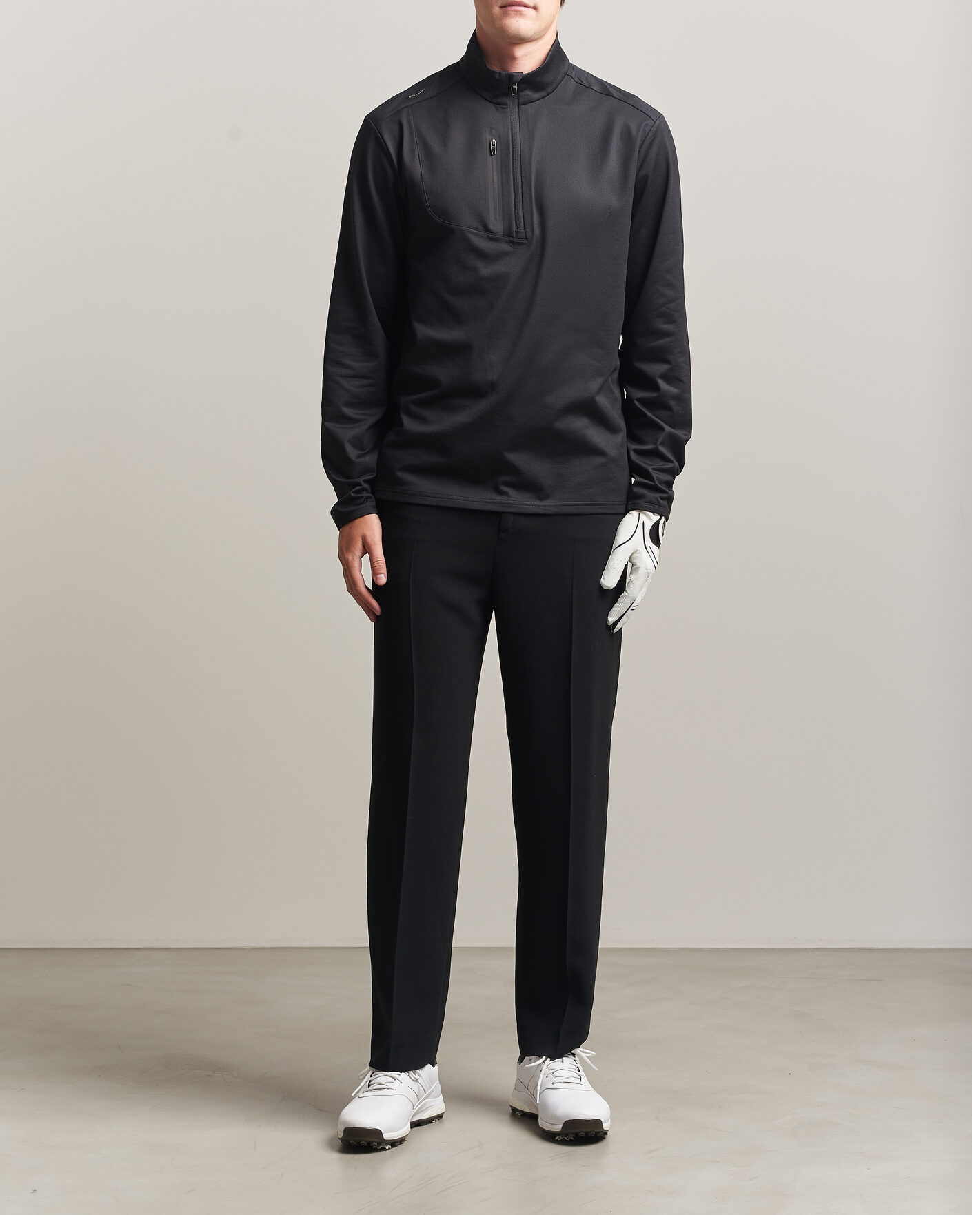 Hombres | Ropa de golf | Polo Ralph Lauren | Luxury Jersey Half Zip Polo Black