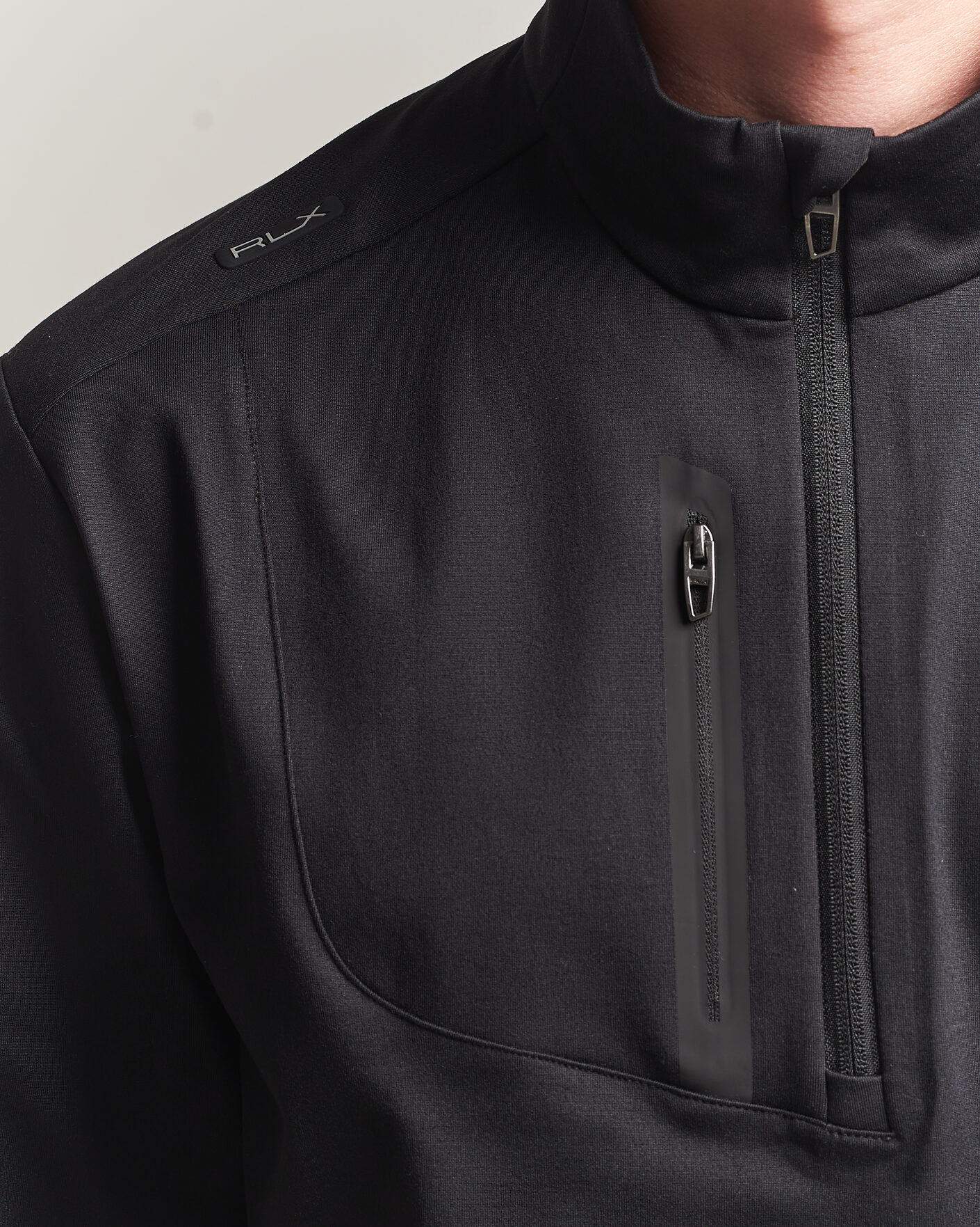 Hombres | Ropa de golf | Polo Ralph Lauren | Luxury Jersey Half Zip Polo Black