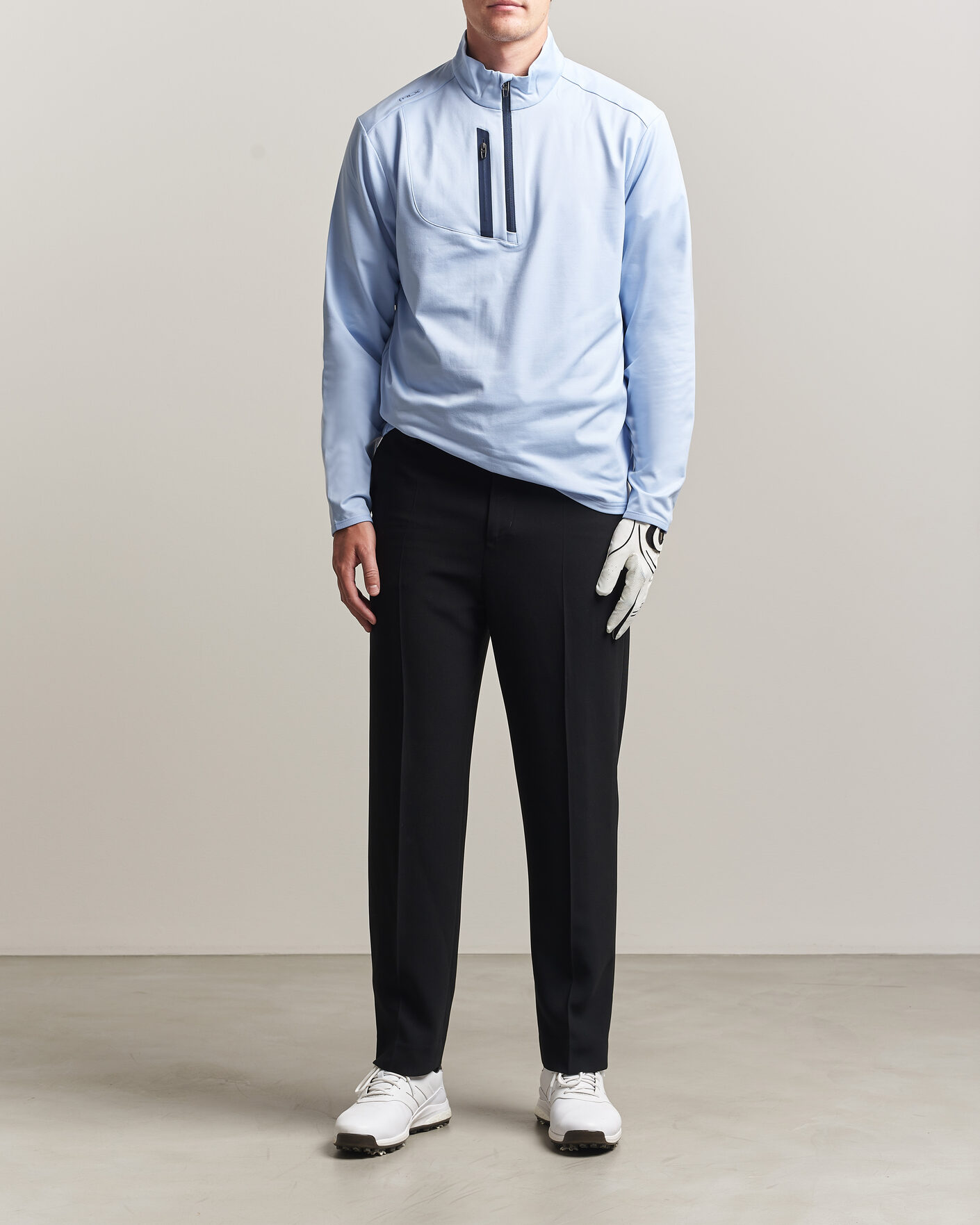 Hombres | Ropa de golf | Polo Ralph Lauren | Luxury Jersey Half Zip Pebble Blue
