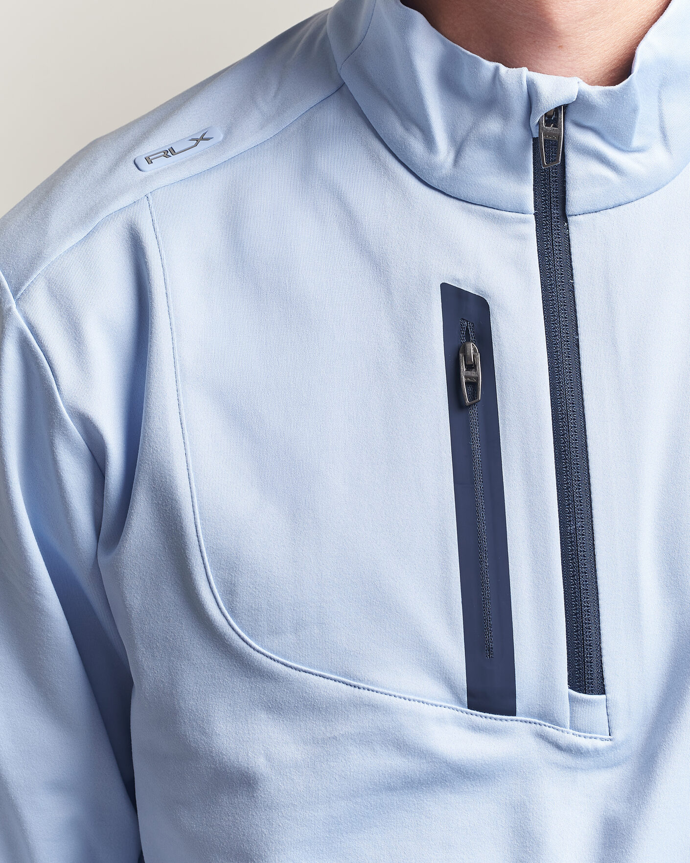 Hombres | Ropa de golf | Polo Ralph Lauren | Luxury Jersey Half Zip Pebble Blue