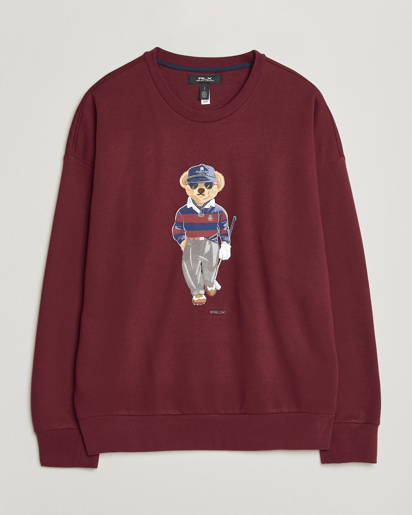 Hombres | Jerséis y prendas de punto | RLX Ralph Lauren | Polo Ralph Lauren Magic Fleece Bear Sweatshirt Classic Wine