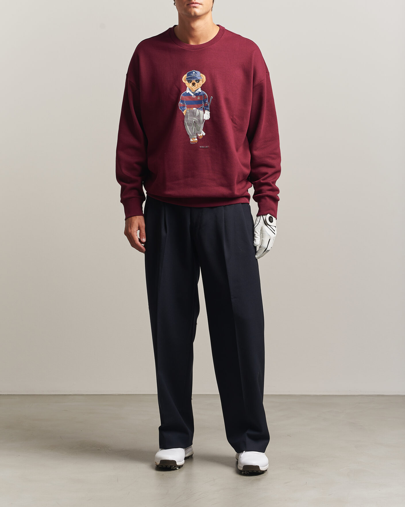 Hombres | Jerséis y prendas de punto | RLX Ralph Lauren | Polo Ralph Lauren Magic Fleece Bear Sweatshirt Classic Wine