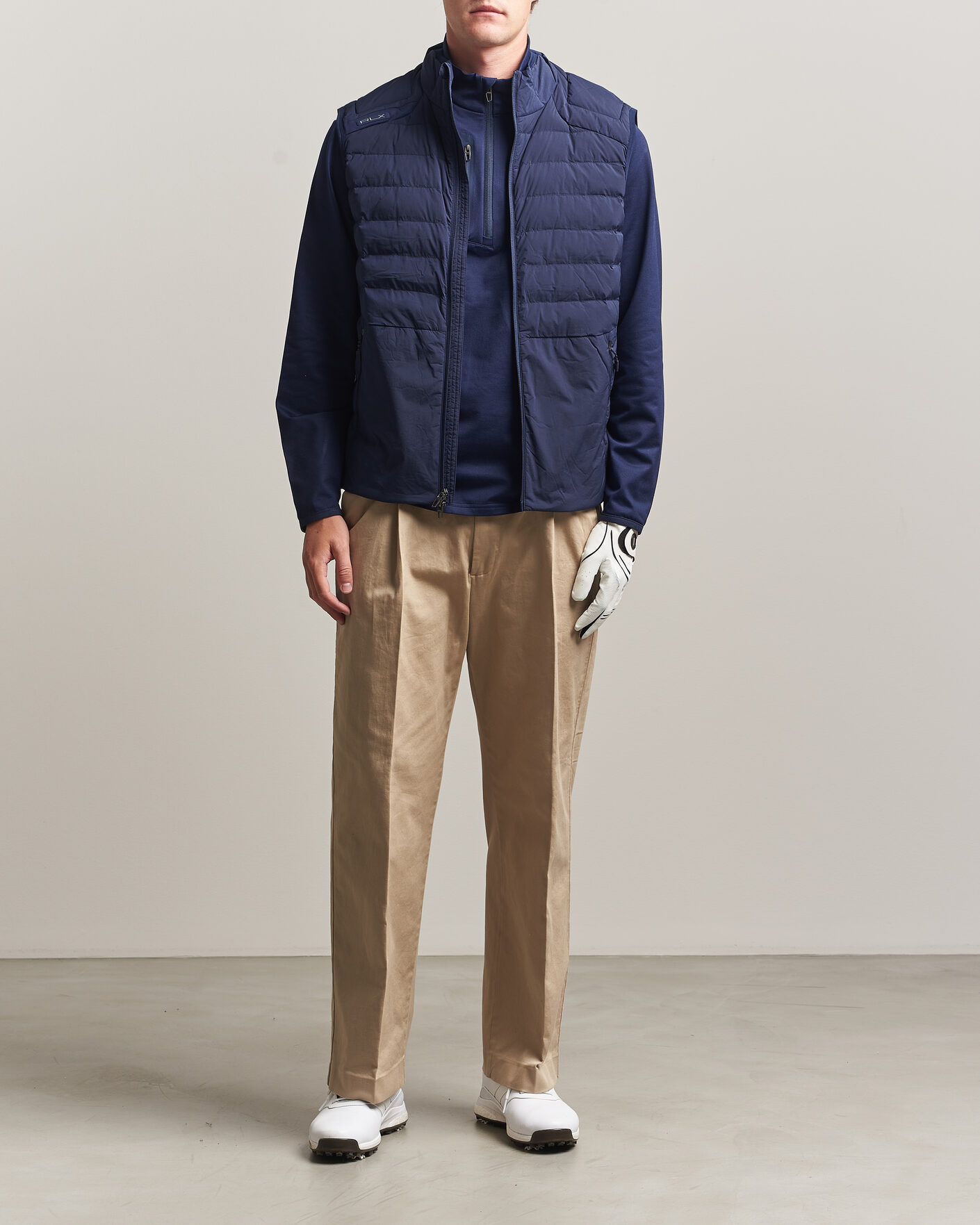 Hombres | Jerséis y prendas de punto | RLX Ralph Lauren | Full Zip Golf Vest Refined Navy