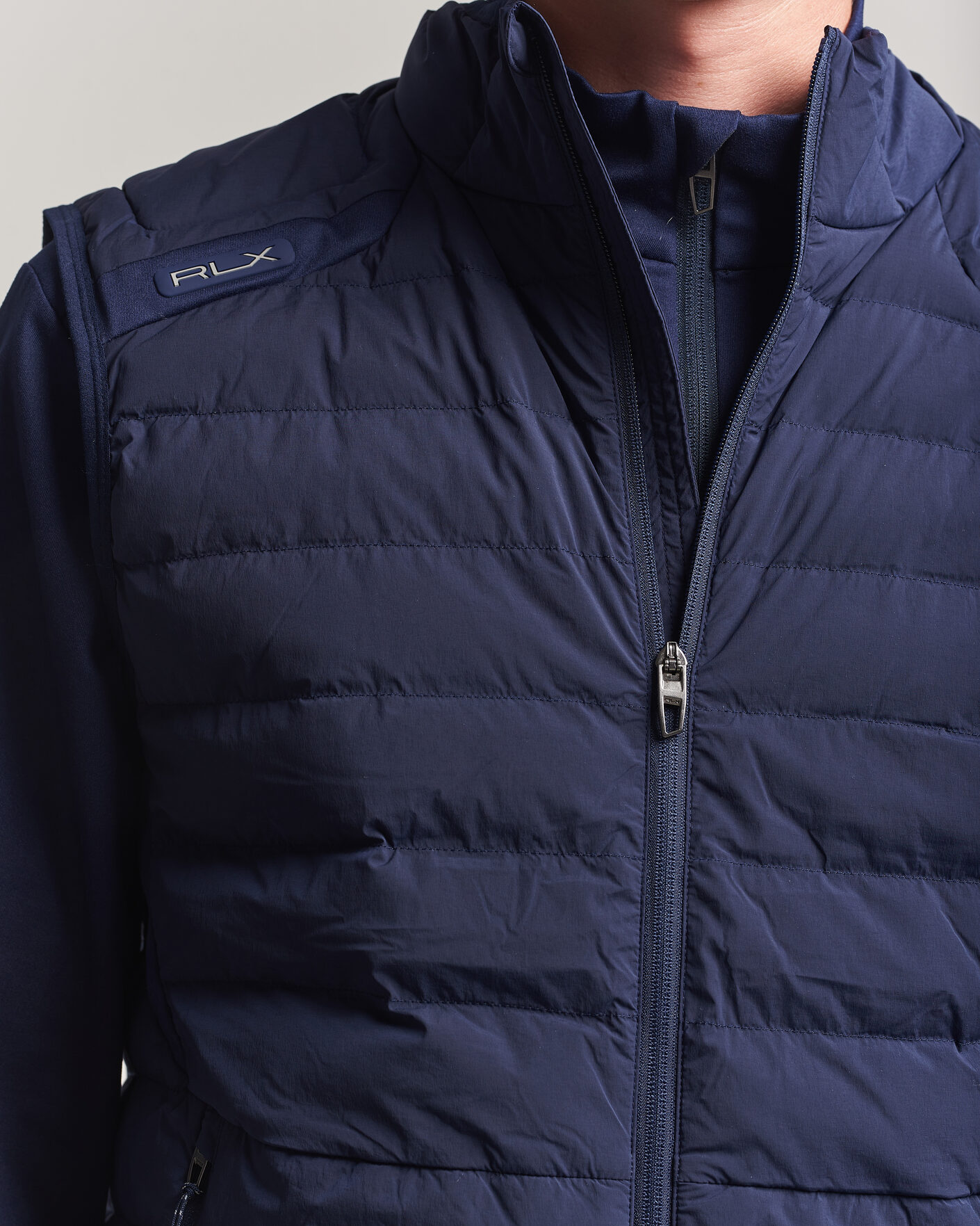 Hombres | Jerséis y prendas de punto | RLX Ralph Lauren | Full Zip Golf Vest Refined Navy