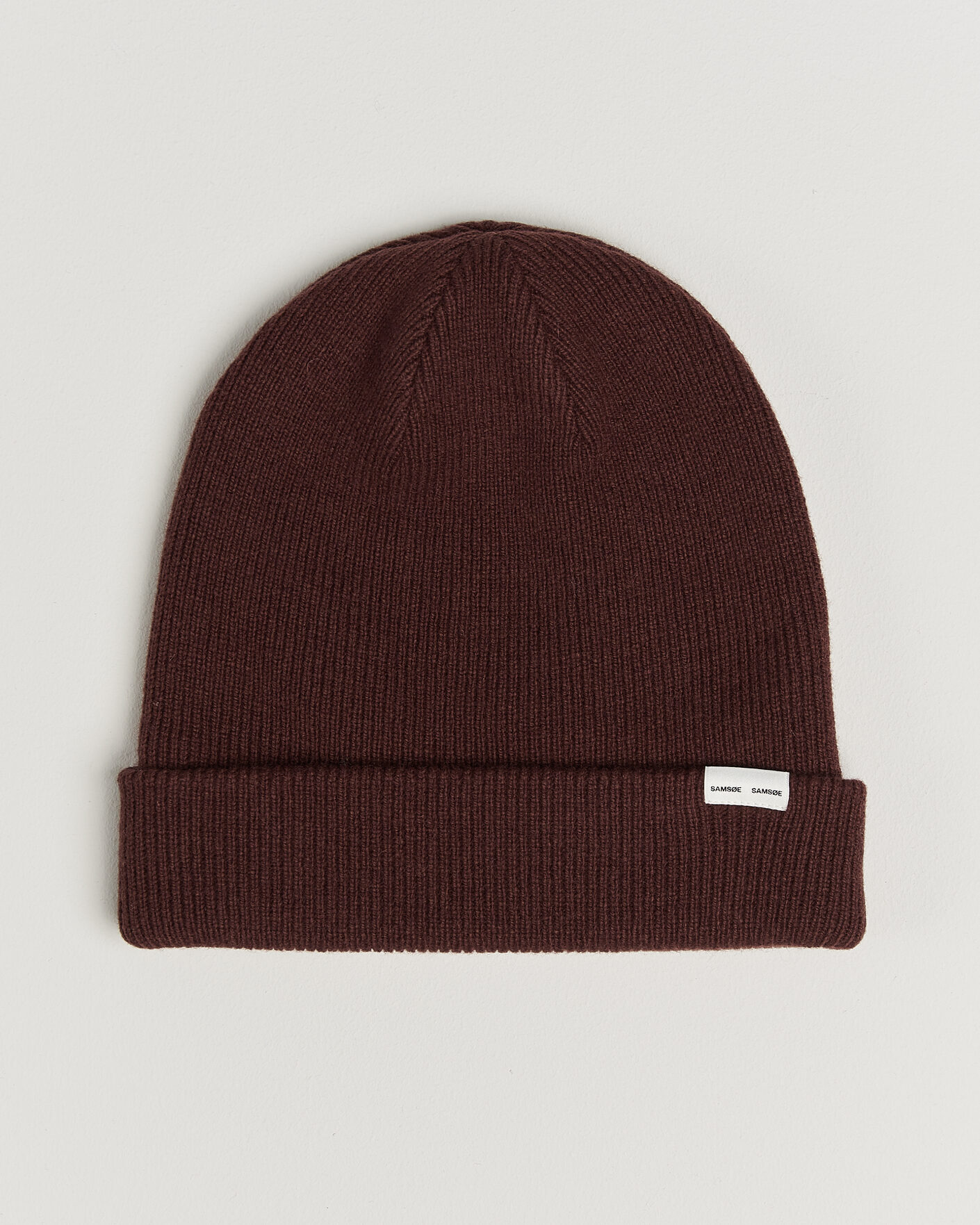 Hombres | Gorros | Samsøe Samsøe | The Wool Beanie Bitter Chocolate