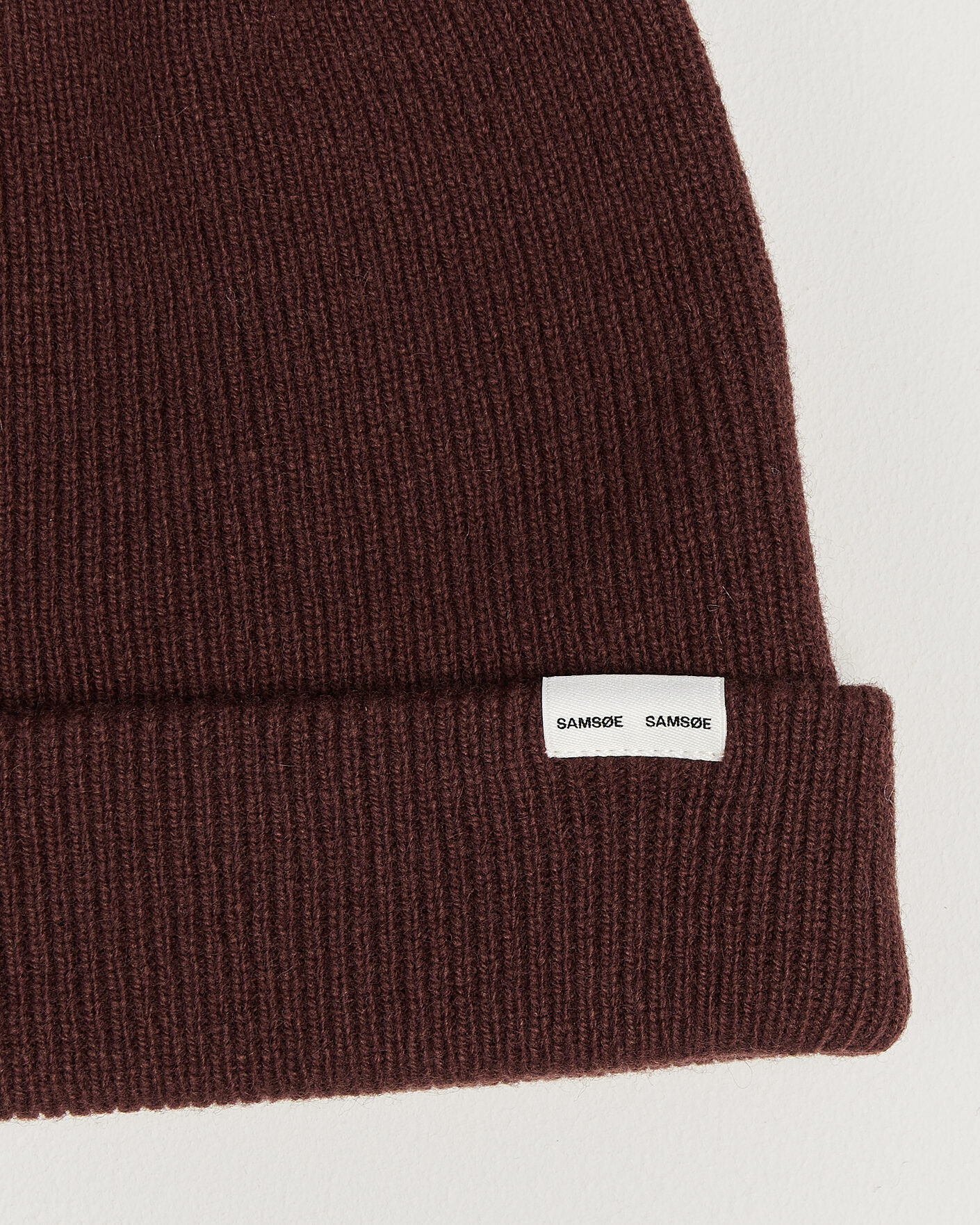 Hombres | Gorros | Samsøe Samsøe | The Wool Beanie Bitter Chocolate