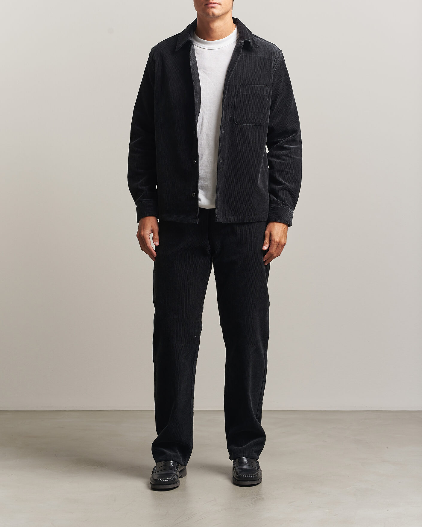 Hombres | Pantalones | Samsøe Samsøe | Eddie Corduroy Trousers Black