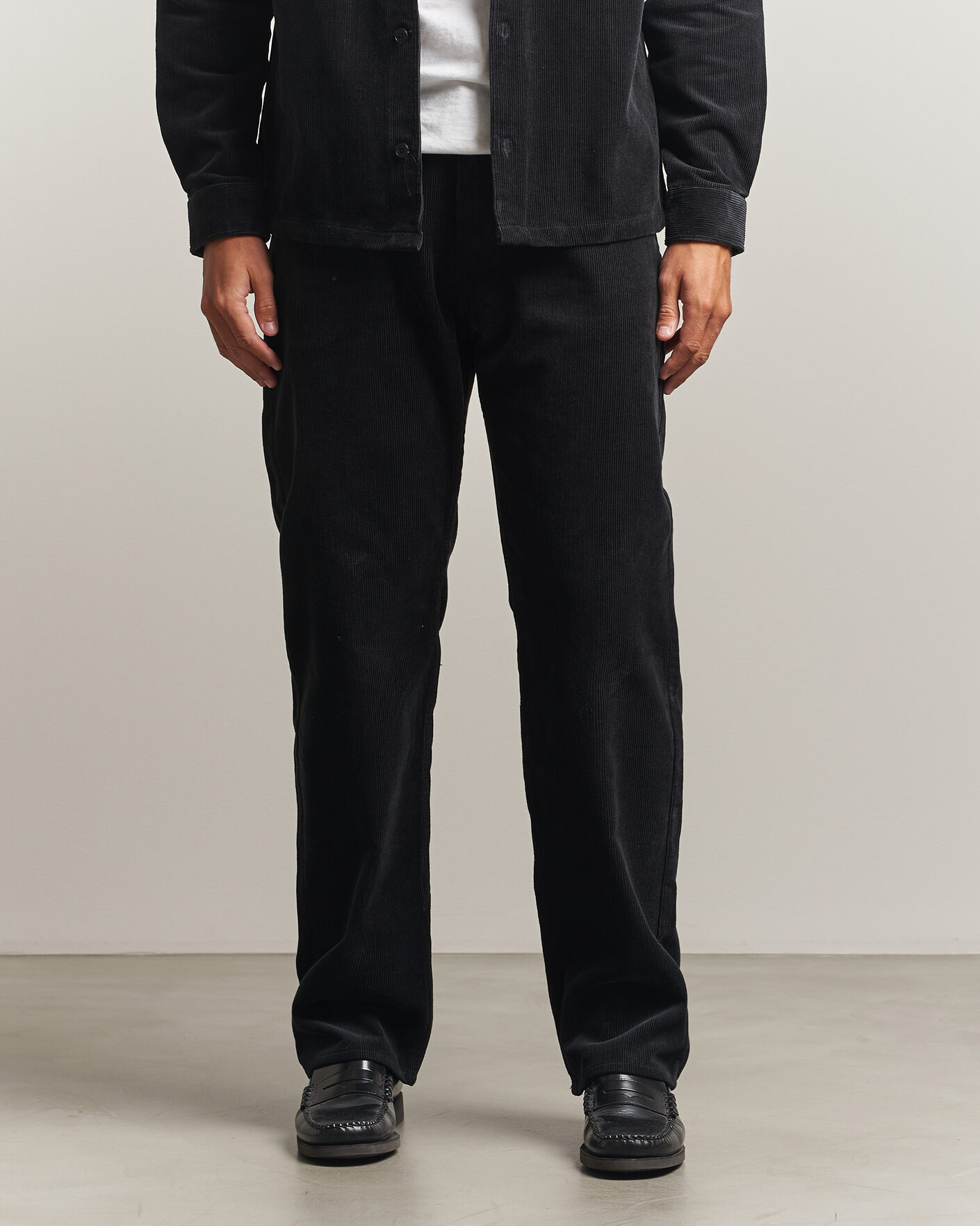 Hombres | Pantalones | Samsøe Samsøe | Eddie Corduroy Trousers Black