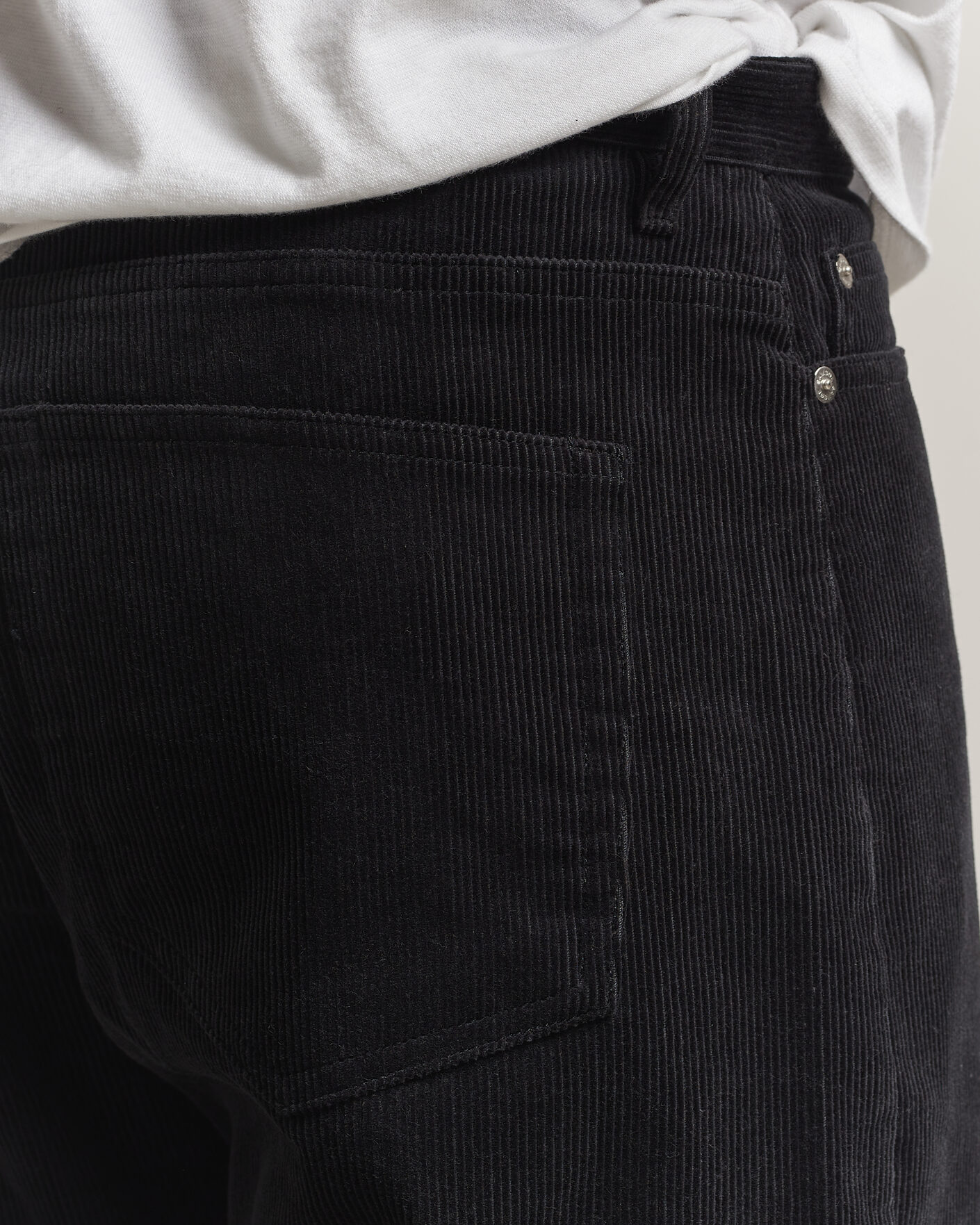 Hombres | Pantalones | Samsøe Samsøe | Eddie Corduroy Trousers Black